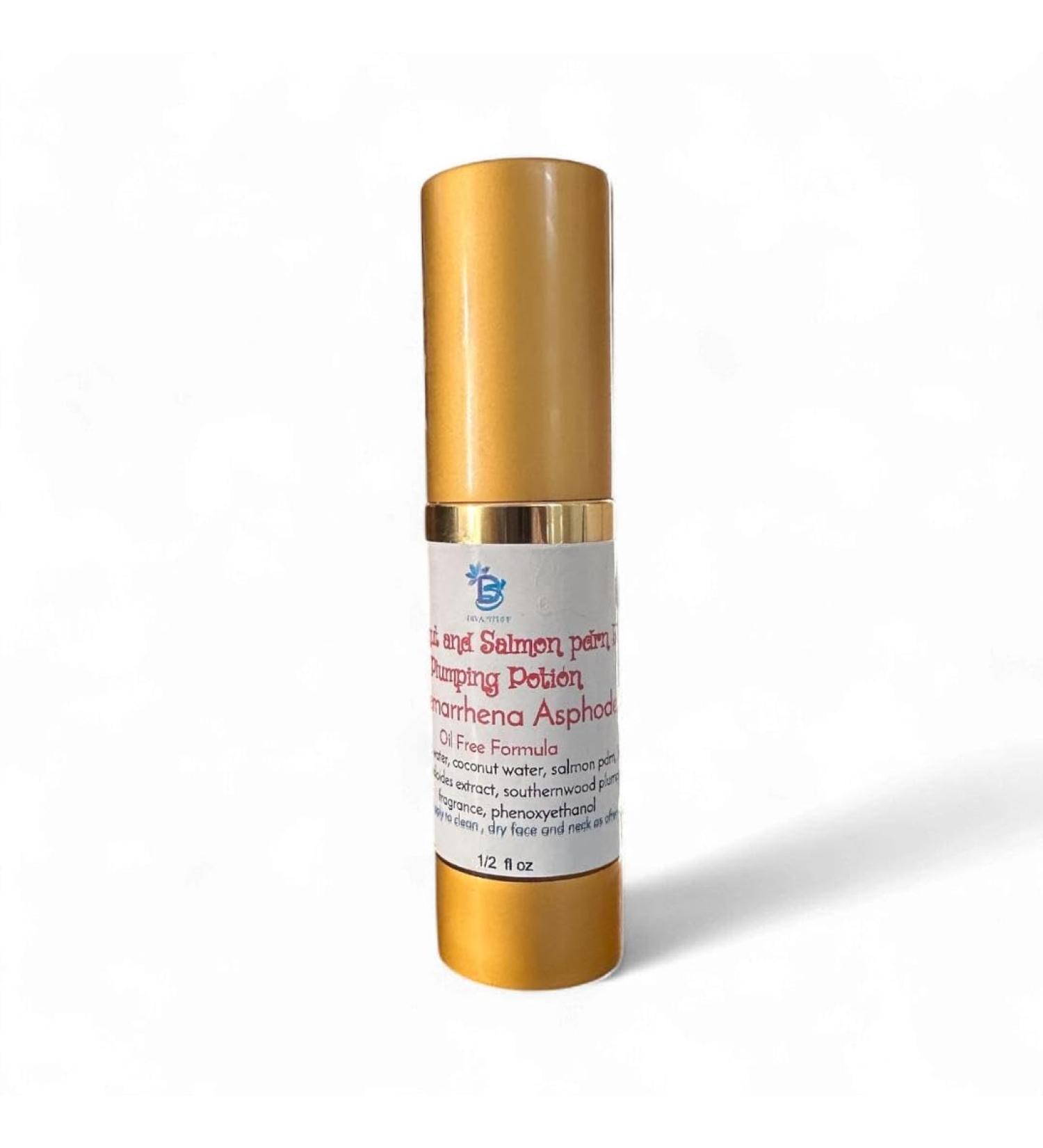 Diva Stuff Pink Coconut & Salmon Pdrn Facial Plumping Potion with Anemarrhena Asphodeloides Volufiline Hyaluronic Acid Niacinamide Oil-Free Serum - Buy Online on GoSupps.com