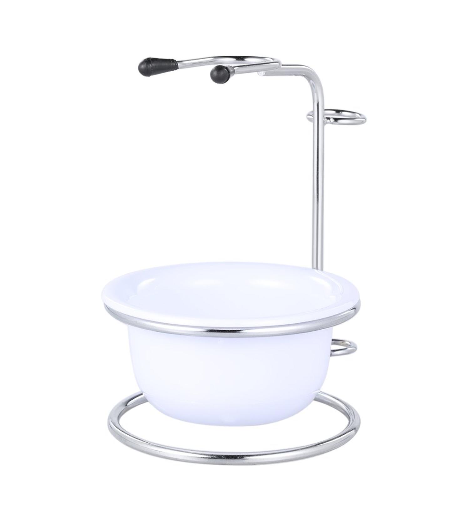 2 in 1 Men's Shaving Set | Shaving Brush Holder & Soap Bowl Tool - Premium Grooming Essentials for a Perfect Shave - Buy Online on GoSupps.com