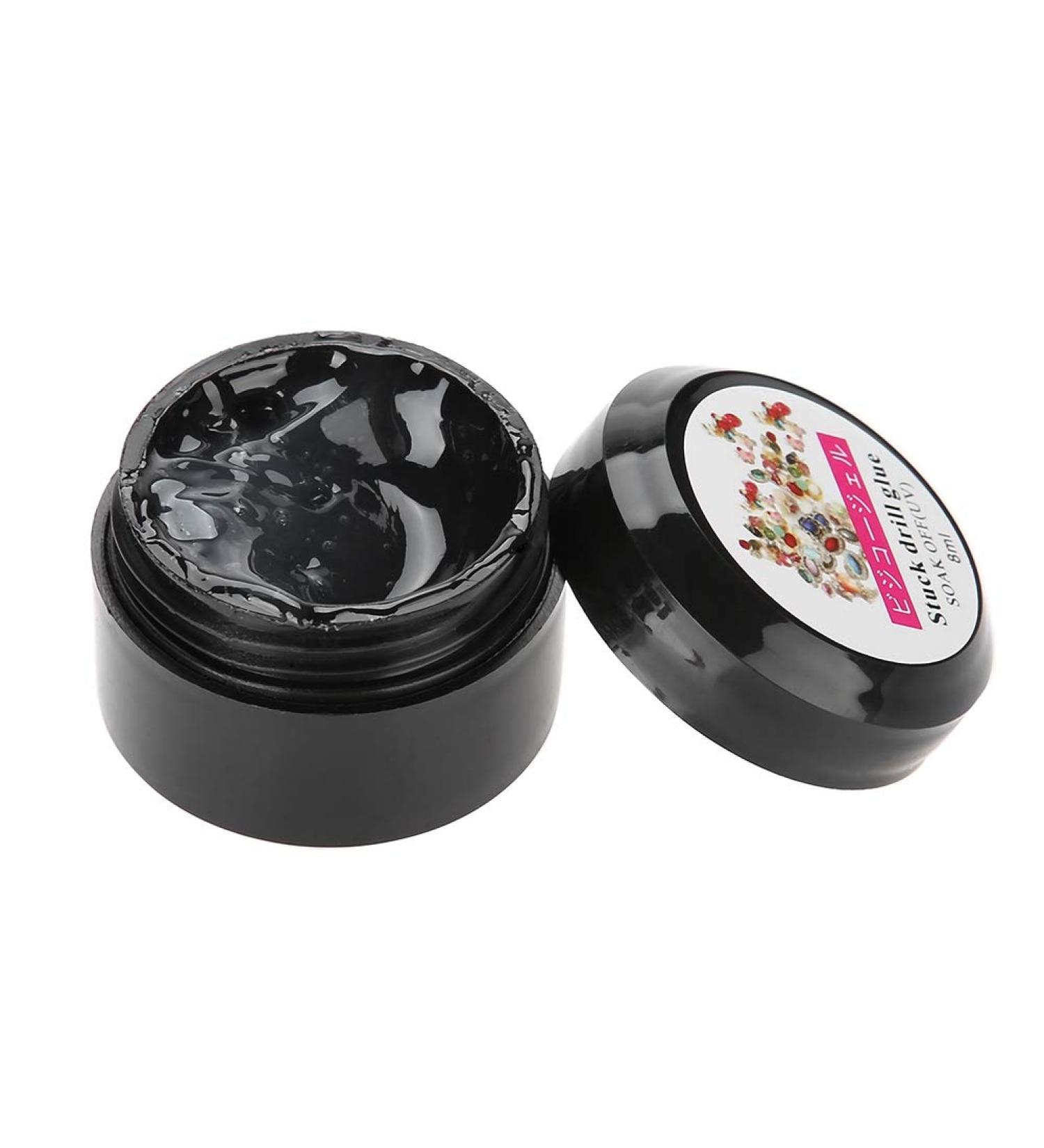 Nail Rhinestone Glue Gel 8 Ml Nail Gel Glue UV/LED Cure Needed Super Adhesive Nail Glue Gel for Gems Diamonds Jewelry Polish Clear Decoration - Buy Online on GoSupps.com