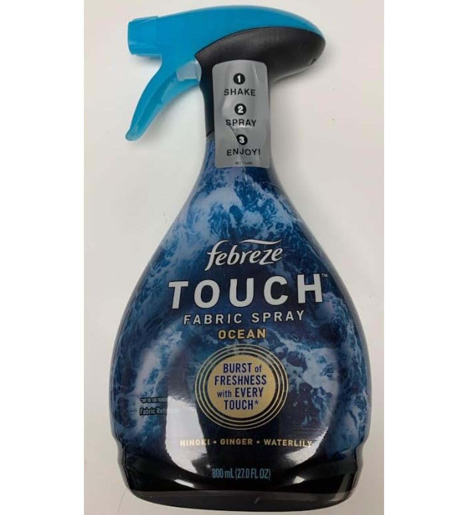 Febreze Touch Fabric Spray and Odor Fighter 27 oz OCEAN scent (Ocean 27)