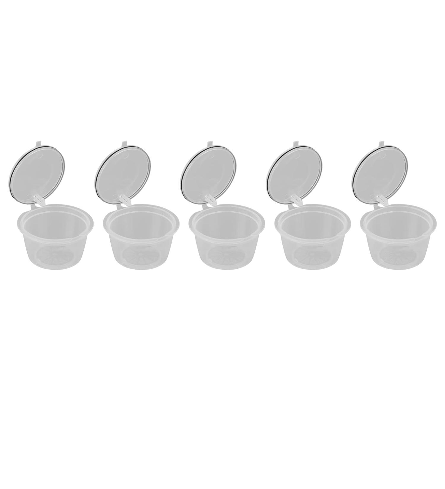 5 Pi ces 50 Ml de Capsule de Caf R utilisable Tasse de Filtre Caf Dosette de Caf avec Cuill re pour Machine Caf (transparent) - Buy Online on GoSupps.com