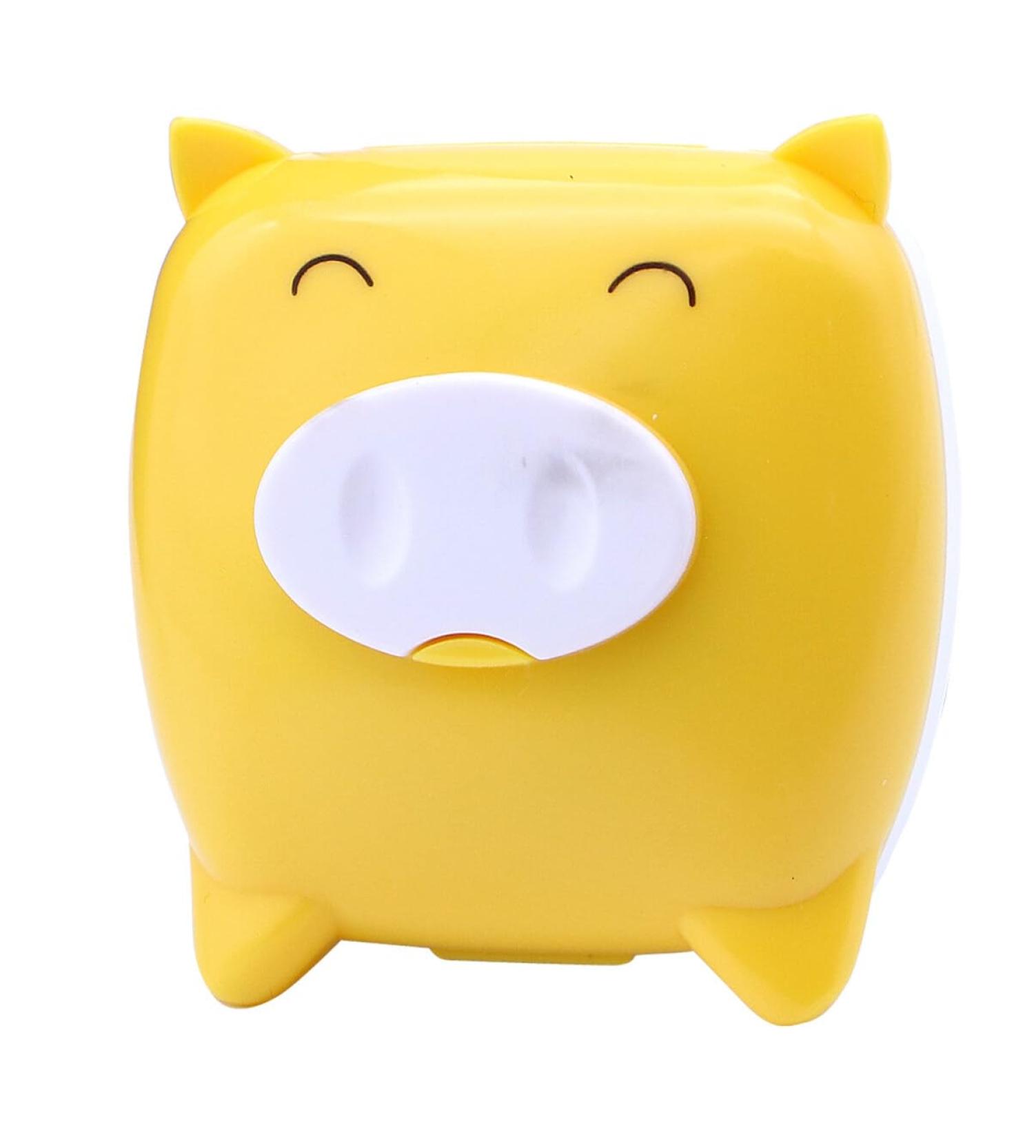 Healeved 2pcs Cartoon Lens Storage Case - Travel Lens Box - Durable & Fun Design in Yellow - International Shipping - Buy Online on GoSupps.com