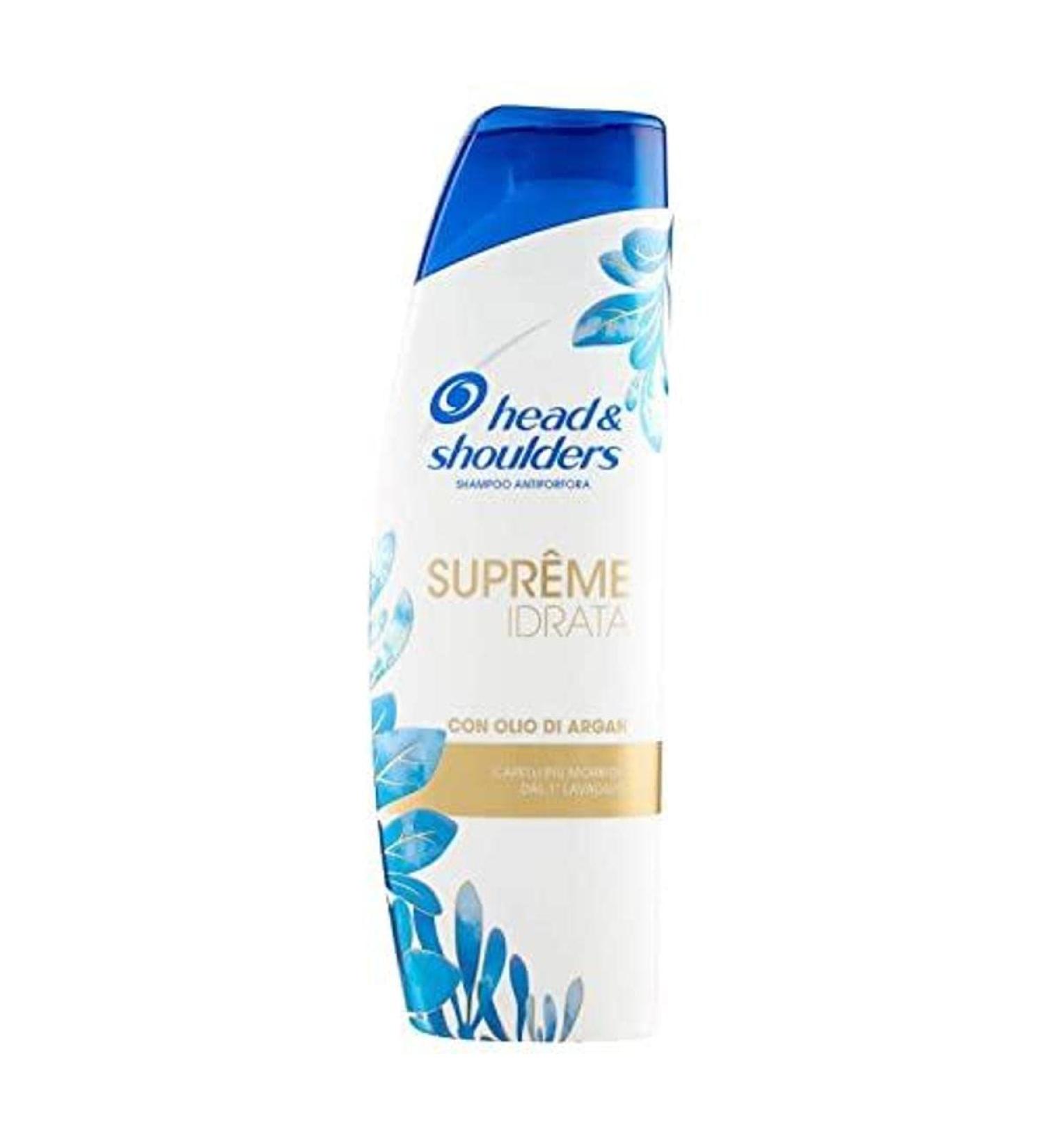Head & Shoulders Supreme Hydrate Anti-Dandruff Shampoo with Argan Oil with Beautifying Ingredients 225 ml - Buy Online on GoSupps.com