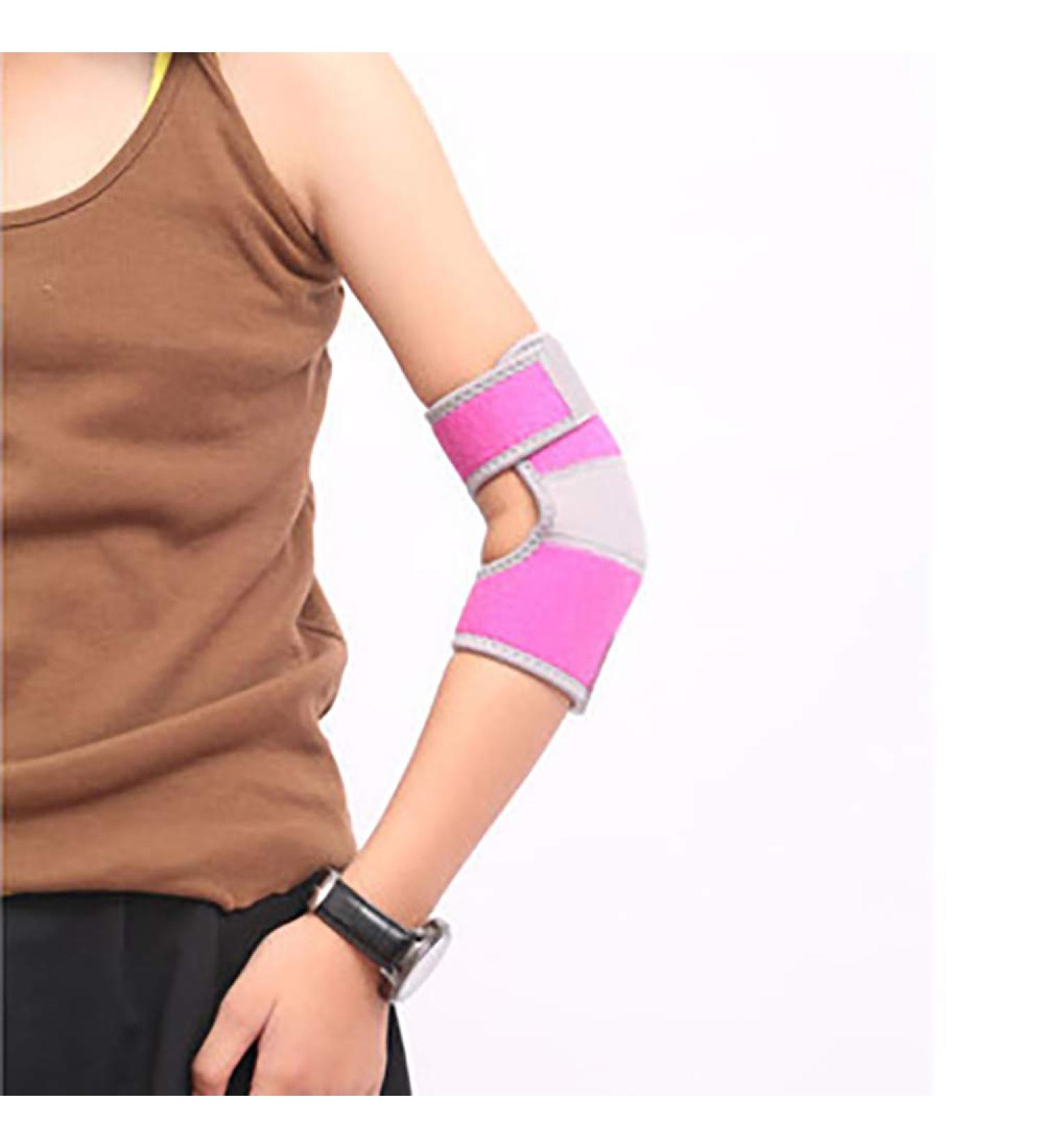 Omenluck 1 Pair Elbow Brace Compression Support Sleeve Anti Fall Breathable For Outdoor Sports Nonslip - Buy Online on GoSupps.com