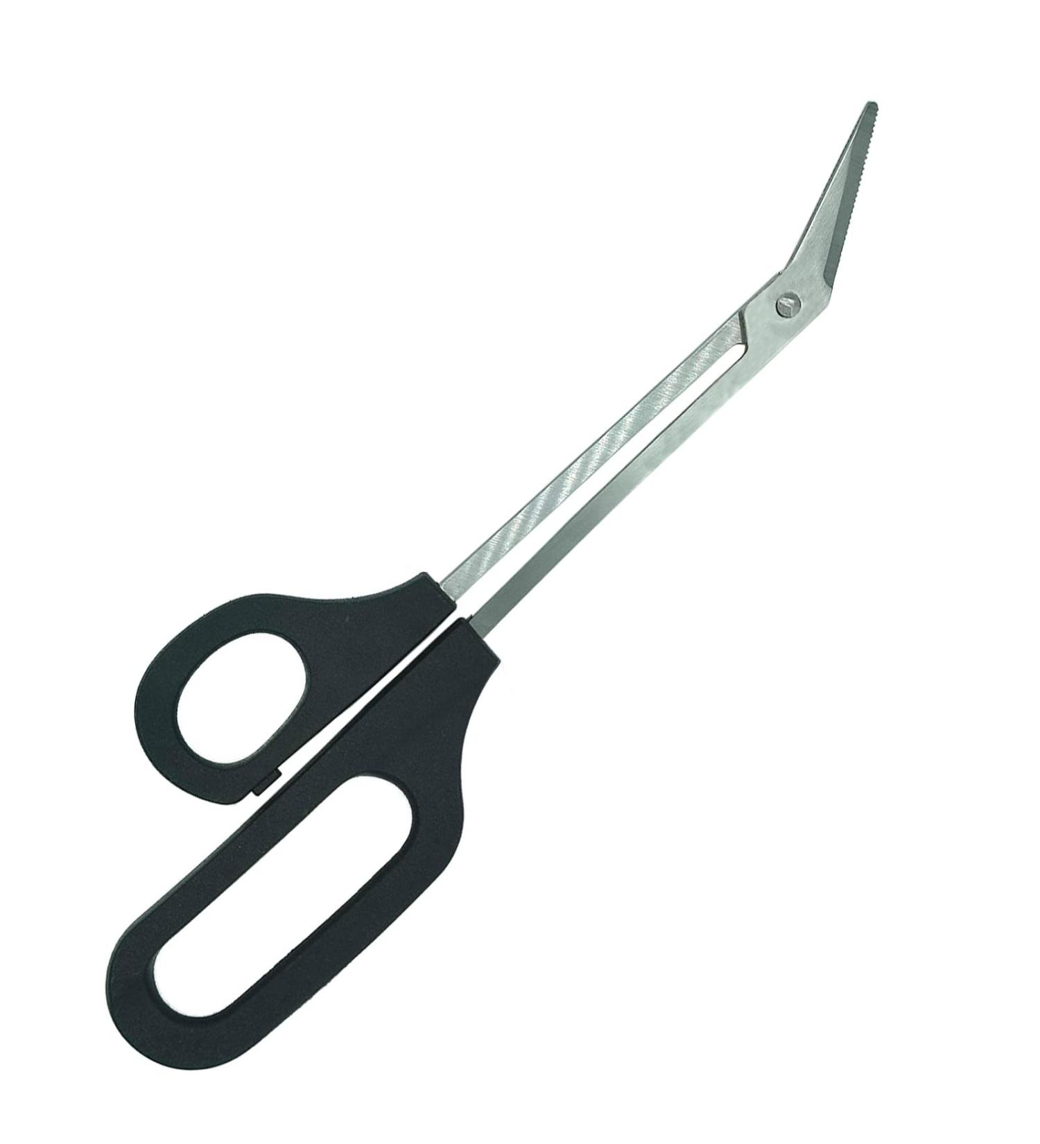 Long Handled Toenail Scissors Clippers for Thick and Ingrown Nails - 8 Inch Toe Nail Clippers for Seniors - Ergonomic Design in Black - Buy Online on GoSupps.com