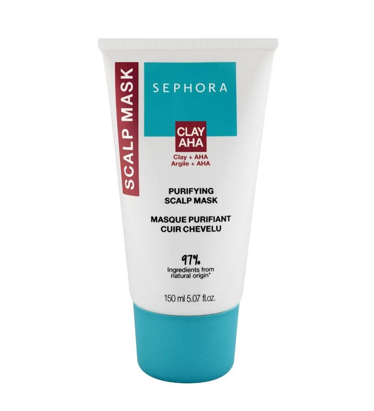 SEPHORA COLLECTION Purifying Green Clay Scalp Mask + AHA 5 oz / 150 ml