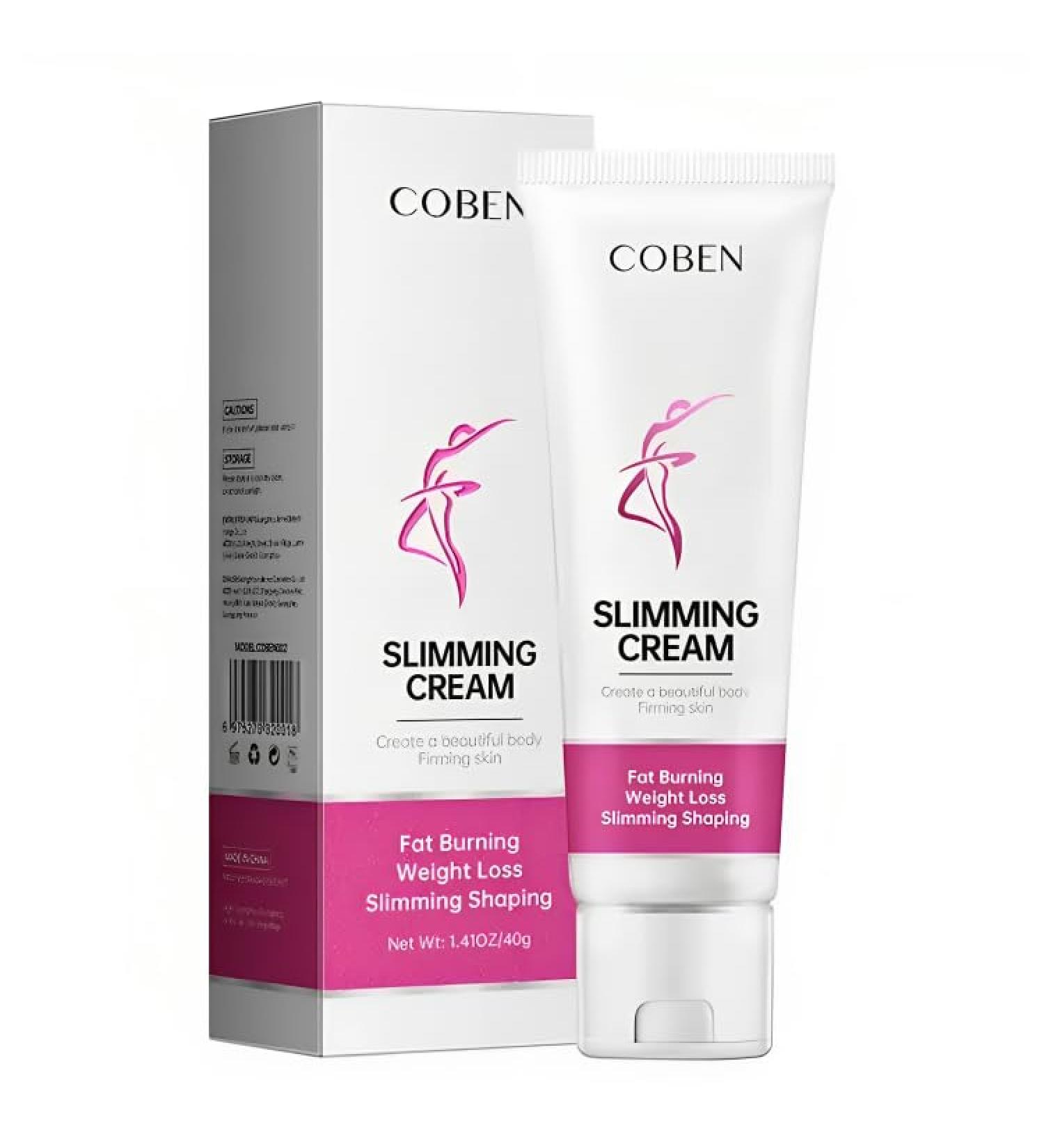 Slimming Cream for Tummy & Waist | Anti-Cellulite & Firming Hot Cream for Weight Loss - Natural Ingredients