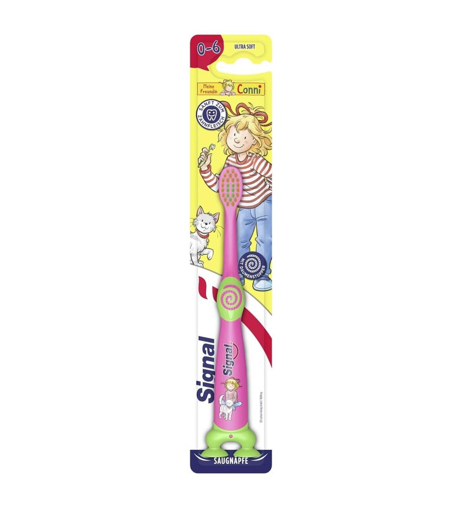 Signal Kids Children's Toothbrush 0-6 Years Care for children's teeth with ultra-soft bristles 1 piece 1 piece (1 pack)