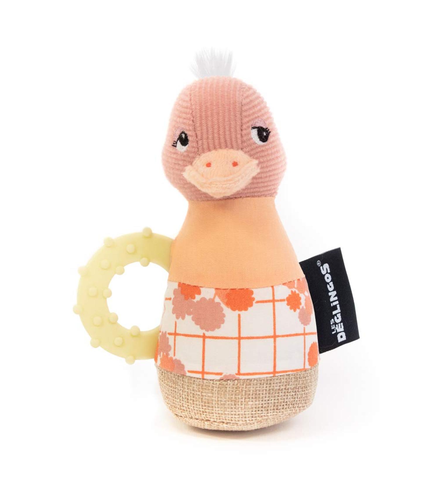 Deglingos 31100S Maracas Pomelos - Ostrich Teething Ring