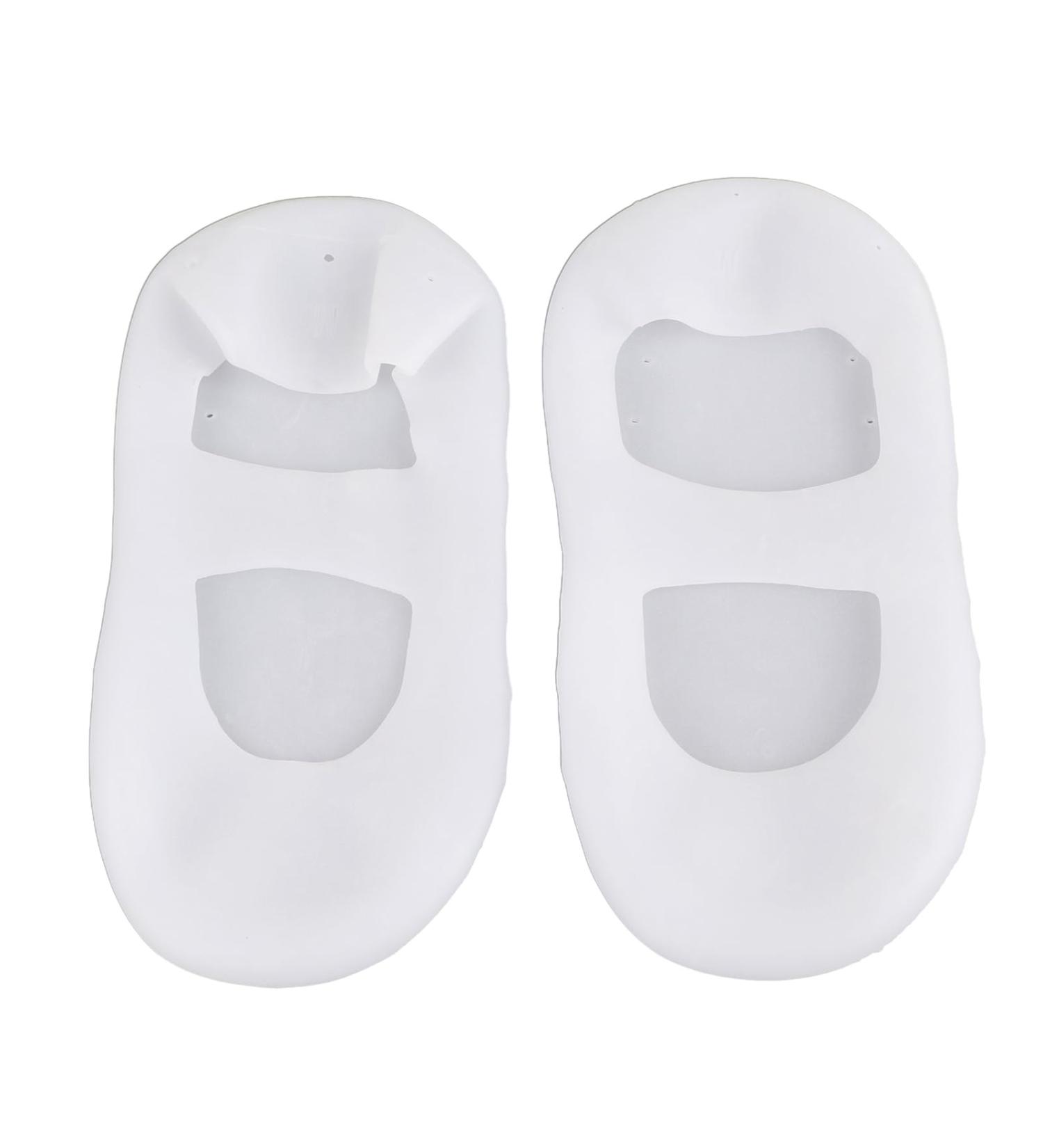 Silicone Socks Moisturizing Pain Relief Foot Protector Shock Absorption Anti Cracking Socks Soft Particles Moisturizing Foot Care Tool Silicone Prevention Socks (M) White M - Buy Online on GoSupps.com