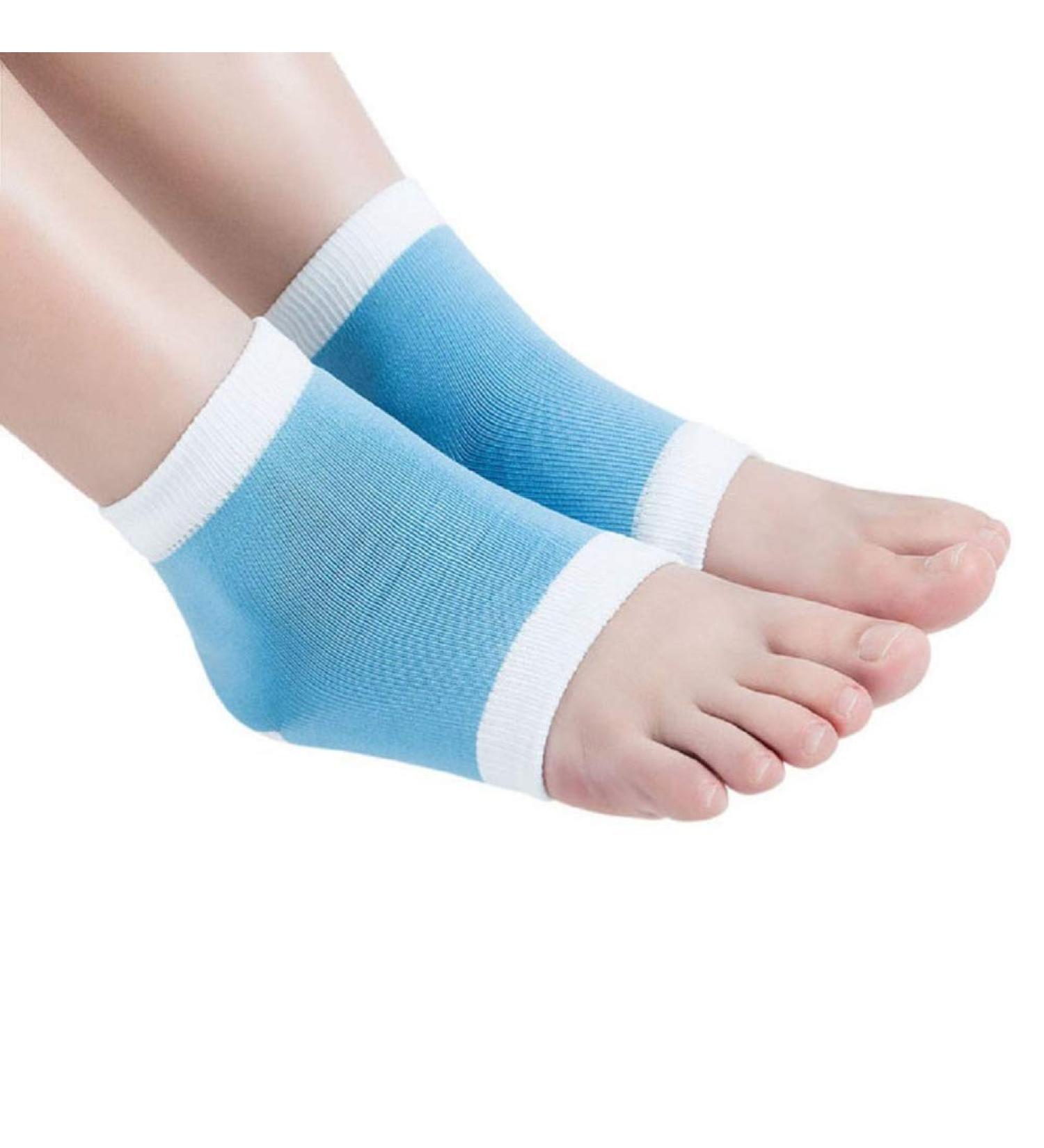 Beaupretty Gel Foot Care Socks for Men & Women - Soft Ventilated Skincare Socks for Day & Night - Moisturizing Blue Miss Sleeve Design - Buy Online on GoSupps.com