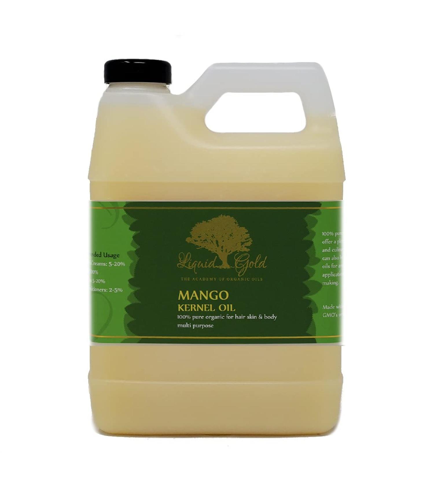 Premium Mango Kernel Oil - 32 oz - 100% Pure Cold Pressed Organic | International Shipping Available - Buy Online on GoSupps.com