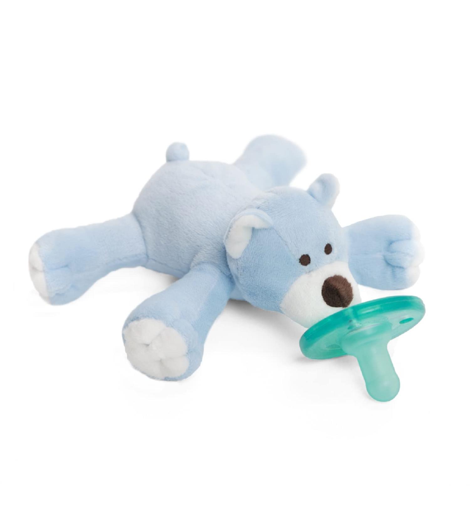 WubbaNub Blue Bear Infant Pacifier - Soothing Baby's Needs - Buy Online on GoSupps.com