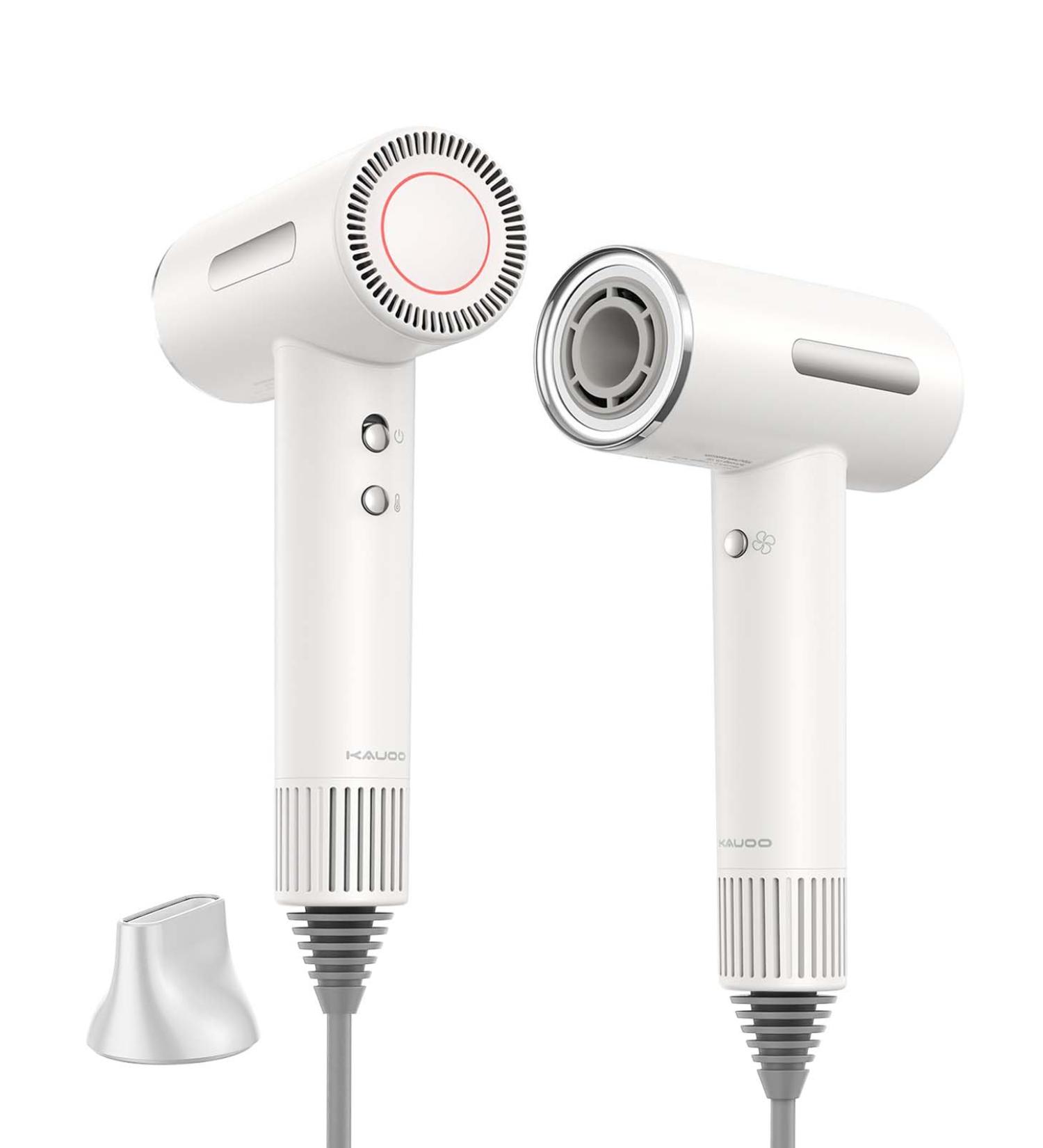 Kauoo High Speed Hair Dryer - 2X Faster Ionic Technology Lightweight & Low Noise 110 000 RPM Magnetic Nozzle LED Light - Perfect for Home & Travel - Buy Online on GoSupps.com