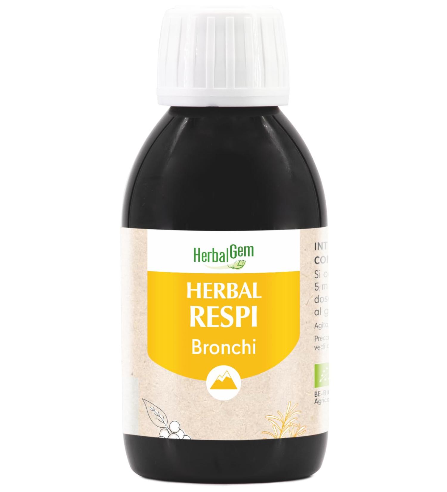  Herbalgem HerbalGem Siroppo Herbal Respi Recipe Traditional Pioppo Black Pine Mugo 150 ml for Adults and Children - Buy Online on GoSupps.com