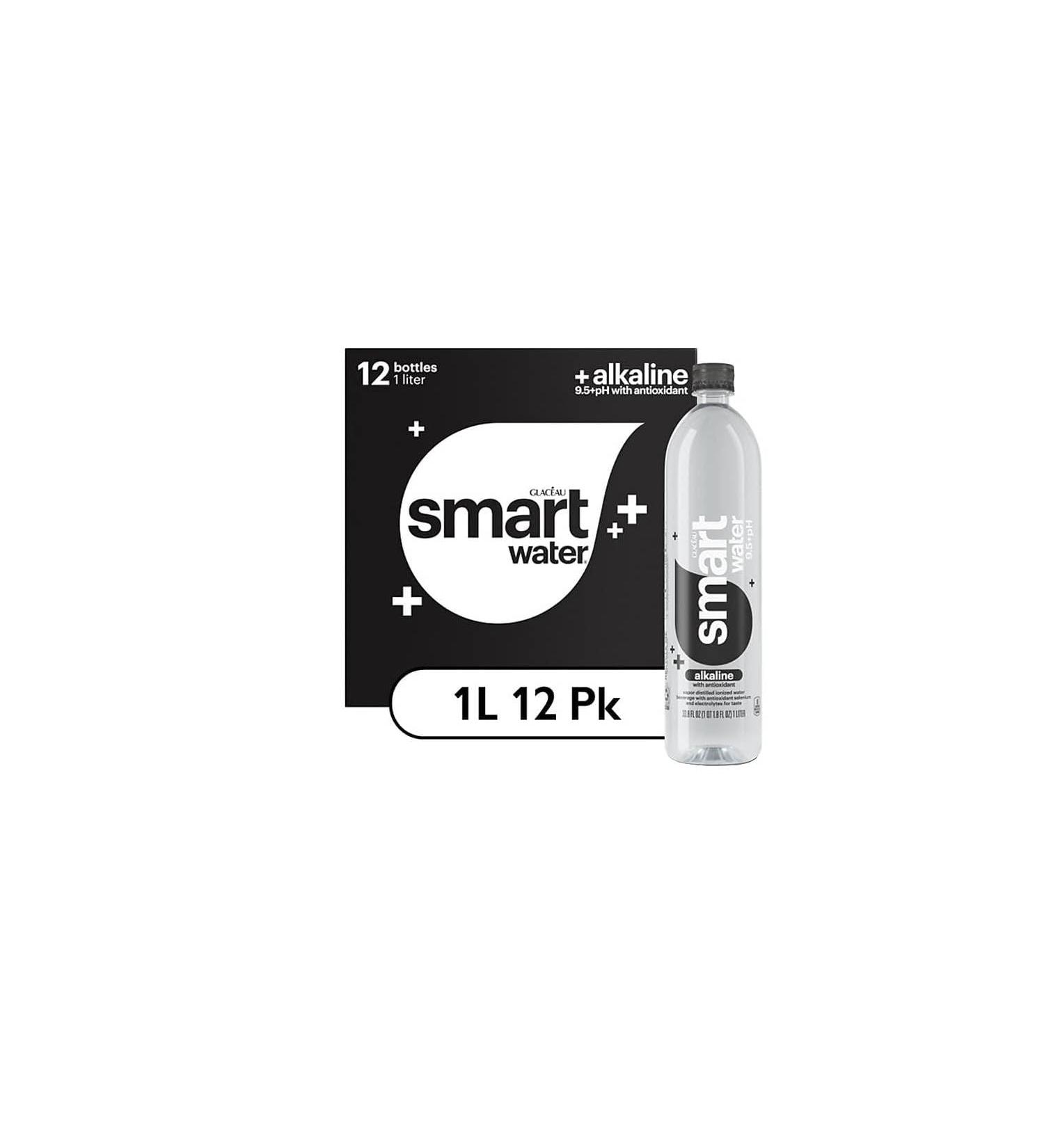 Glaceau smartwater Alkaline With Antioxidant 1 ltr bottles Pack of 12 - Buy Online on GoSupps.com