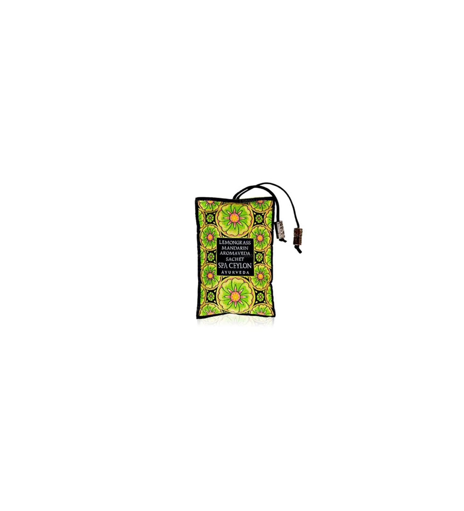 Spa Ceylon Luxury Ayurveda Lemongrass Mandarin Aromaveda Aroma Sachet Aromatherapy Blend with Essential Oils 45 Grams