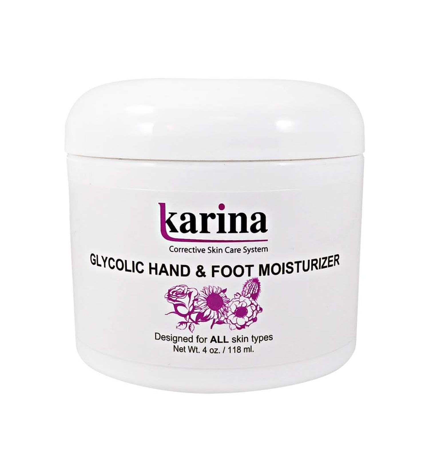 Karina Glycolic Hand and Foot Moisturizer 4 Ounces