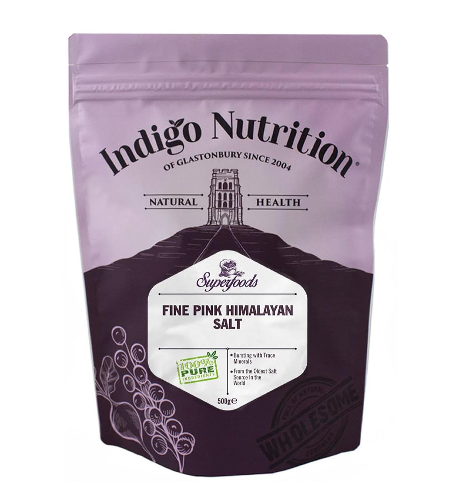 Indigo Herbs Himalayan Pink Salt 500g (Fine Grain)