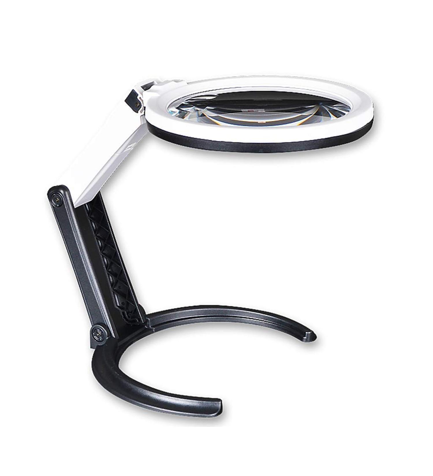 HD Multi-Function Handheld Folding Desktop Glass with LED Lights 10 Times 5 Times Old Reading Portable Extra Large Lens 100MM Made in China - Buy Online on GoSupps.com