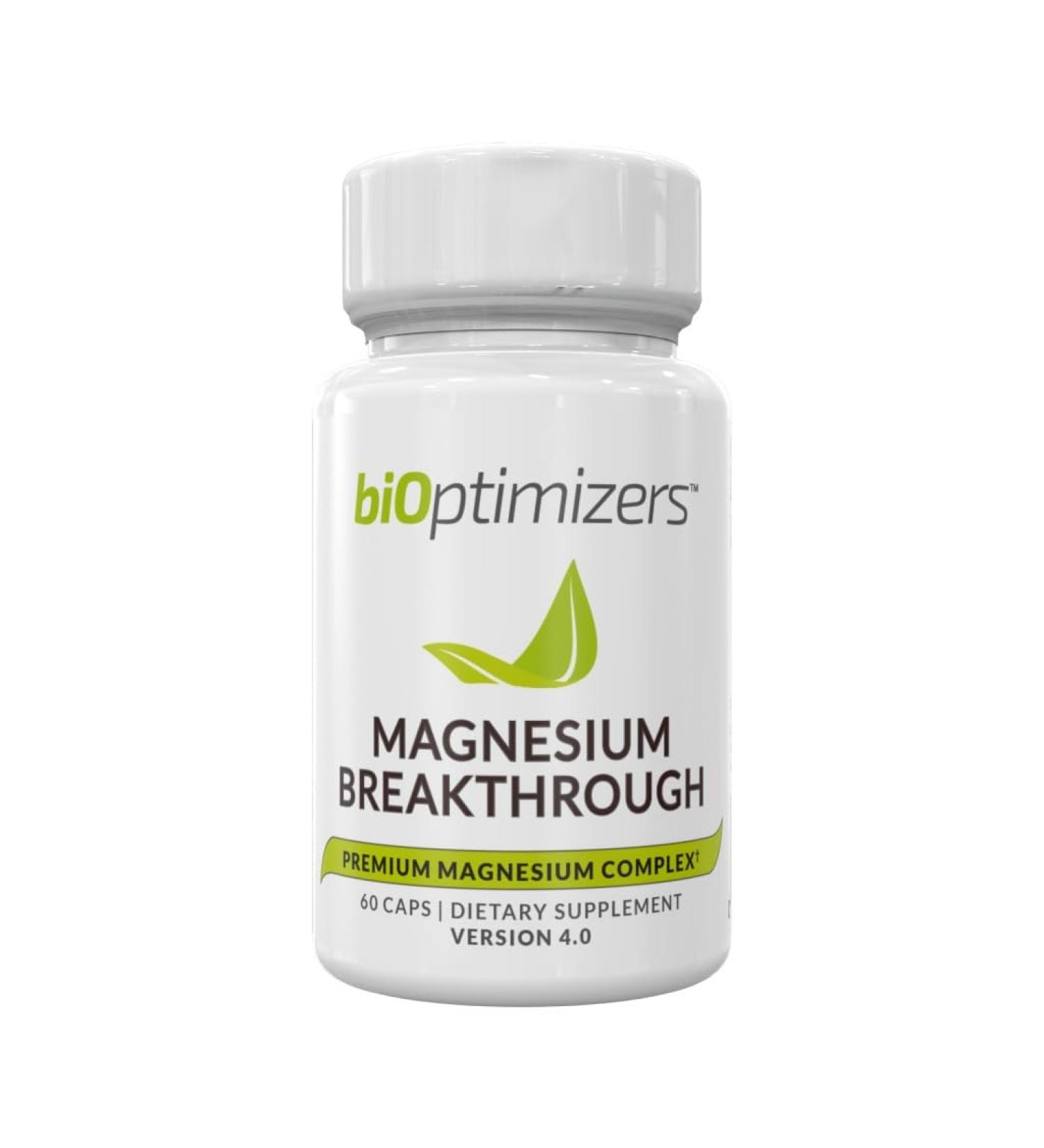 Magnesium Breakthrough 4.0 Supplement - 60 Capsules | Natural Energy Support - Buy Online on GoSupps.com