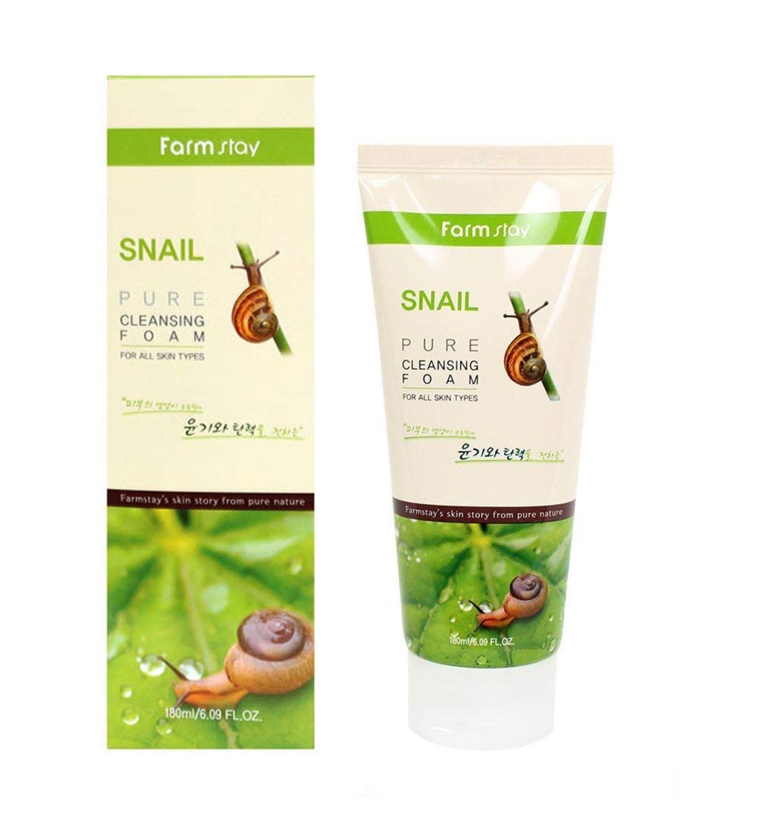 K-Musculo FARMSTAY SNAIL PURE CLEANSING FOAM 180ml