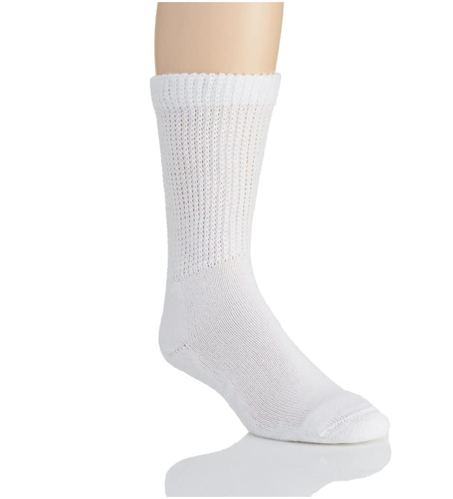 8435551PKEA - Salk Company HealthDri Acrylic Diabetic Sock Size 9 - 11 White