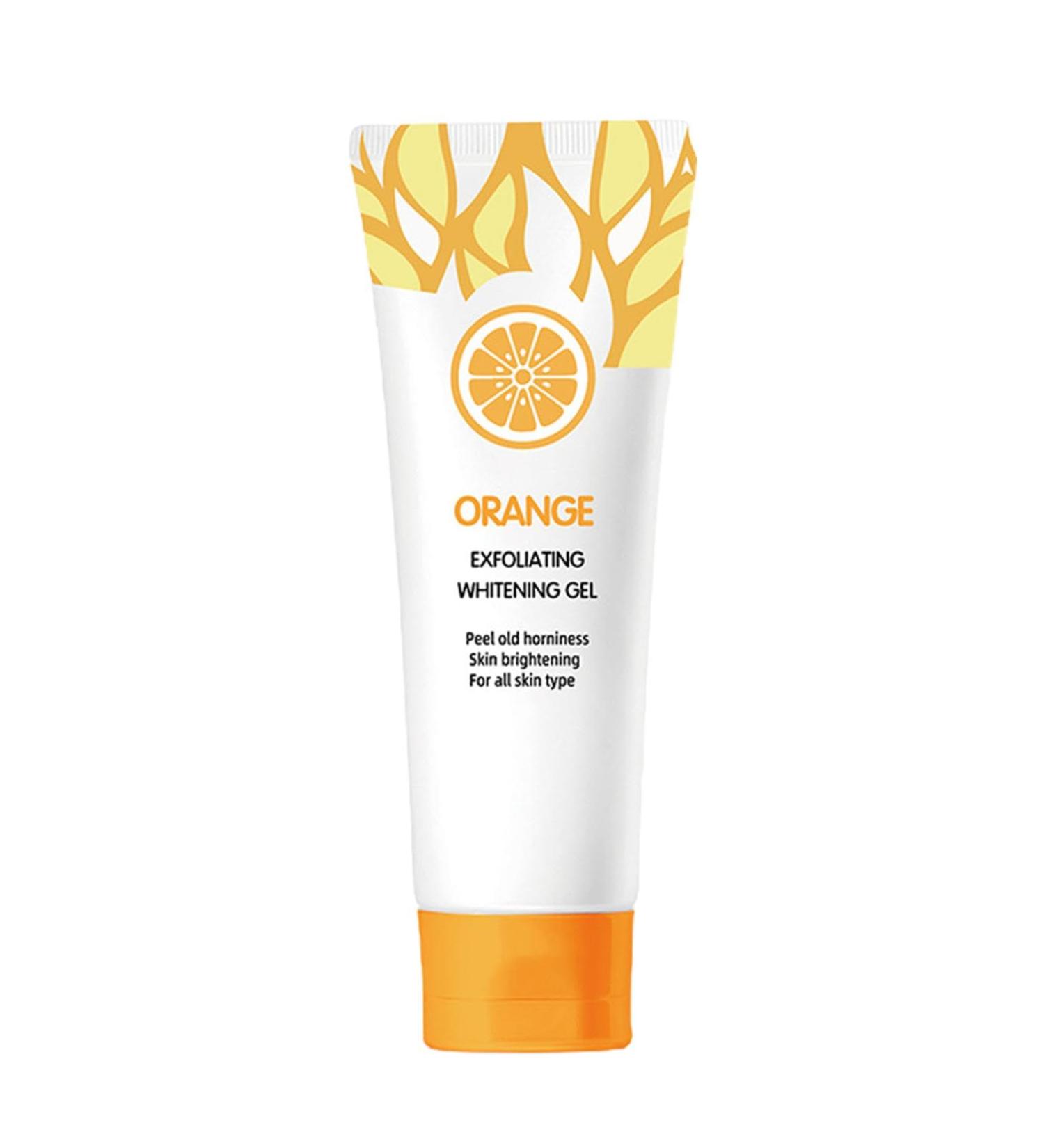 Brightening Scrub | Orange Body Scrub & Skin Exfoliator | 50G Fast Brightening & Brightening Organic Scrub For Dark Thigh Bikini Area - Buy Online on GoSupps.com