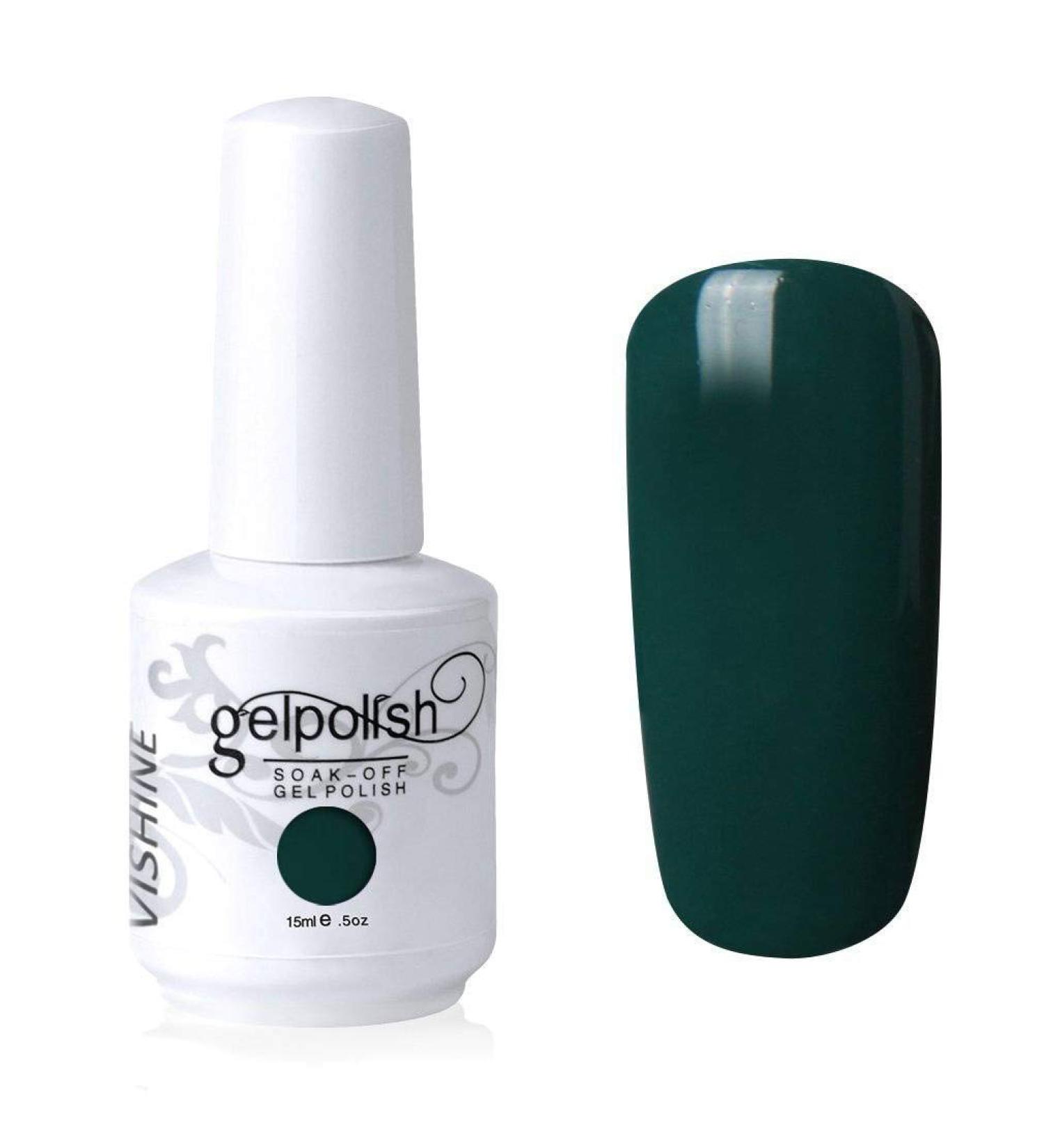 Vishine Gel Polish Nail Art Soak-off UV LED Nail Gel Polish Diy Manicure Teal (570) #570 - Buy Online on GoSupps.com