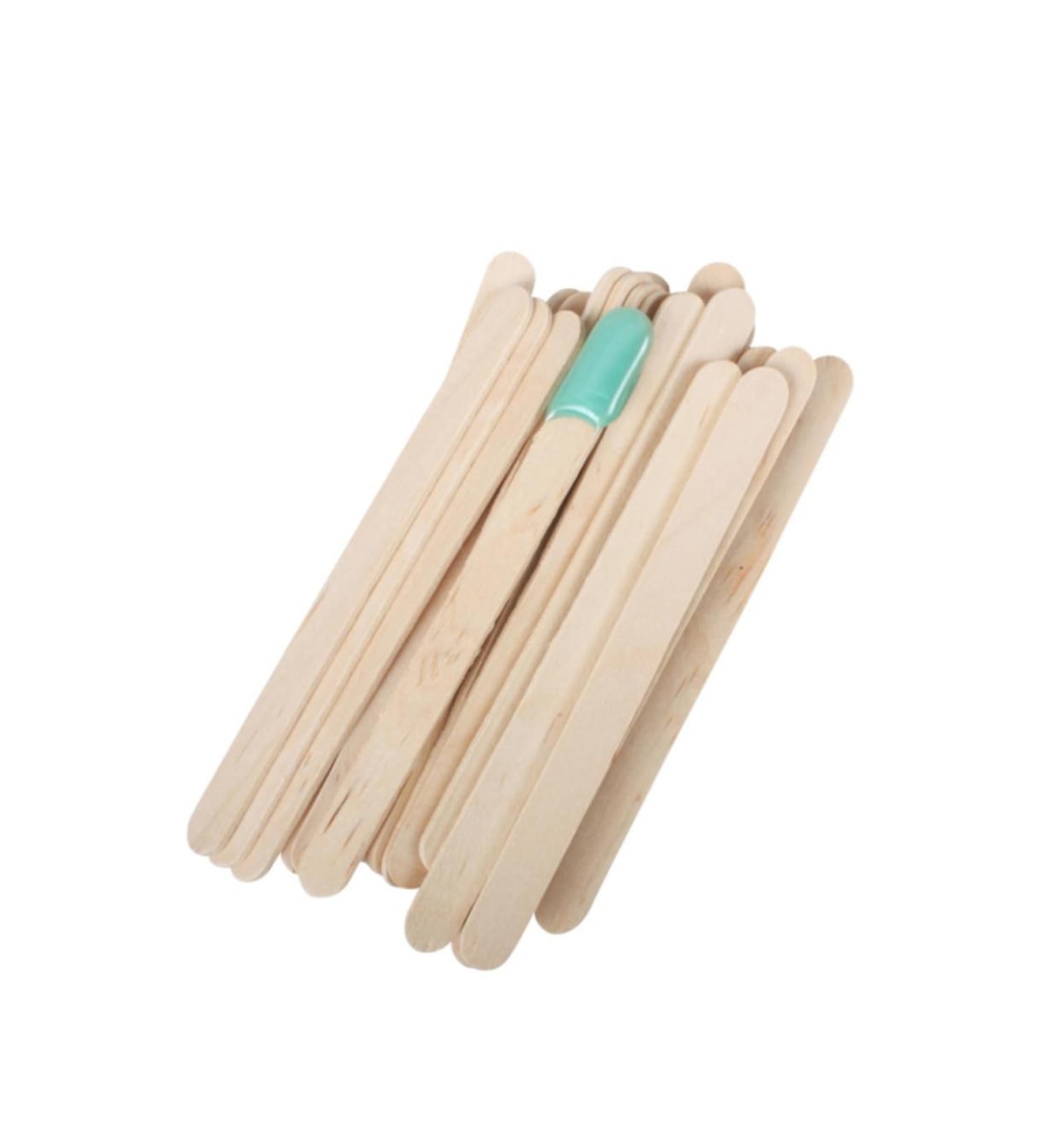 Fomiyes 150-Piece Wood Spatula Set for Cosmetology - Eyebrow Waxing Hair Removal Cosmetic Bags & Mouth Protection Masks - Buy Online on GoSupps.com
