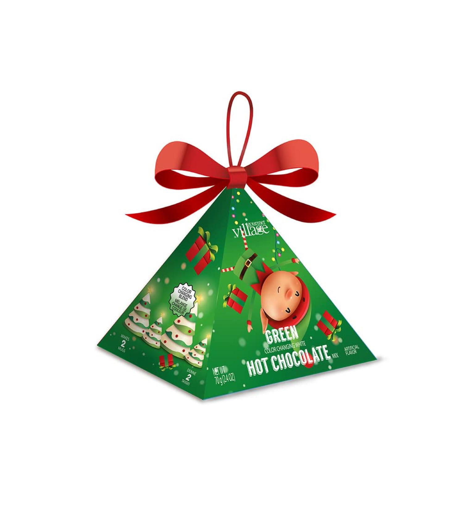 Gourmet du Village White Hot Chocolate Pyramid Ornament Elf - Buy Online on GoSupps.com