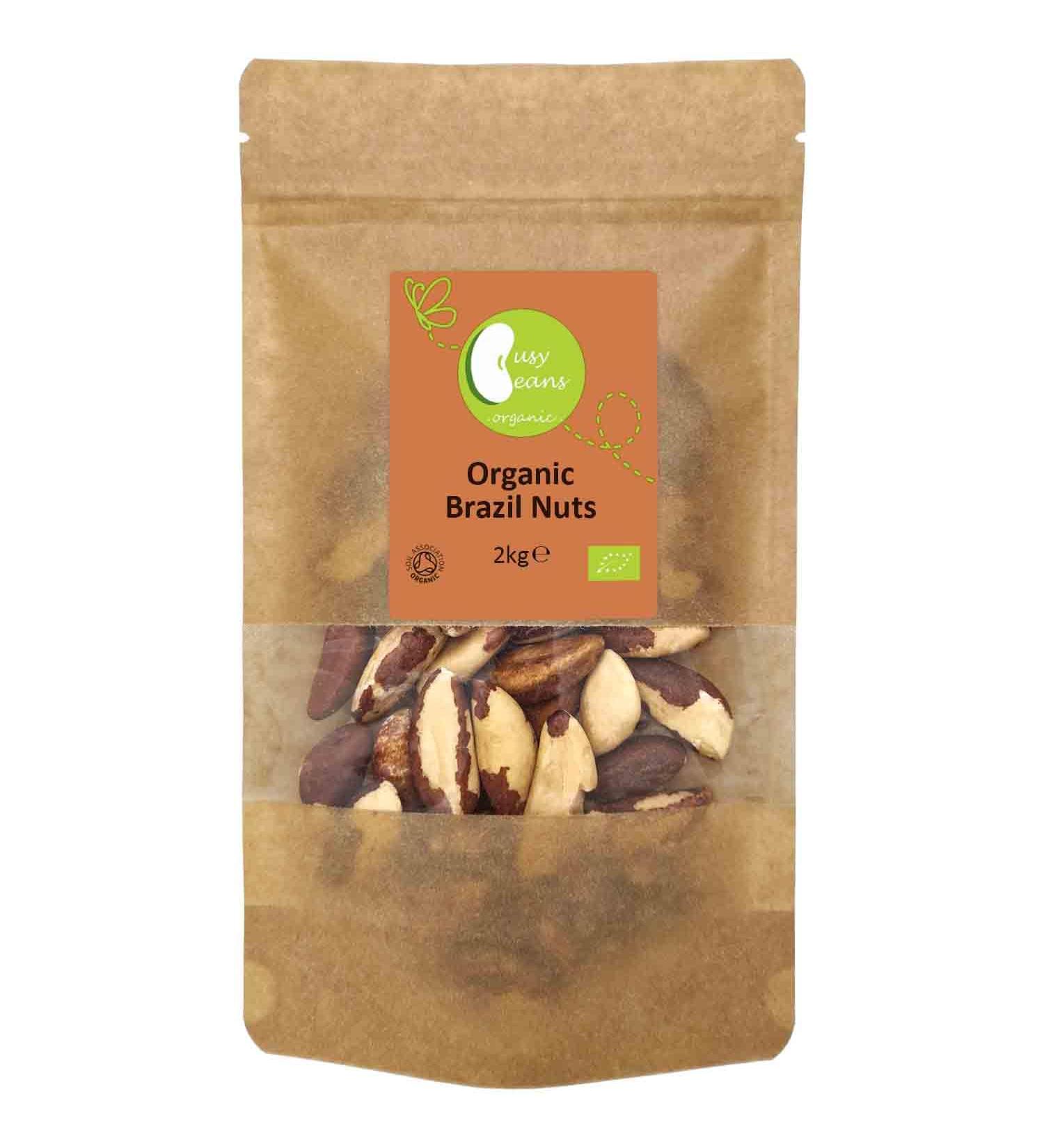 Organic Brazil Nuts - Certified Organic - by Busy Beans Organic (2kg) - Buy Online on GoSupps.com