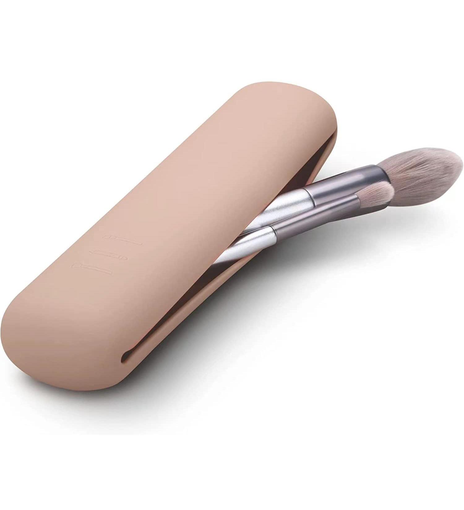 Portable Silicone Makeup Brush Holder - Travel Cosmetic Organizer Waterproof & Slim Design for All Your Essentials - Buy Online on GoSupps.com