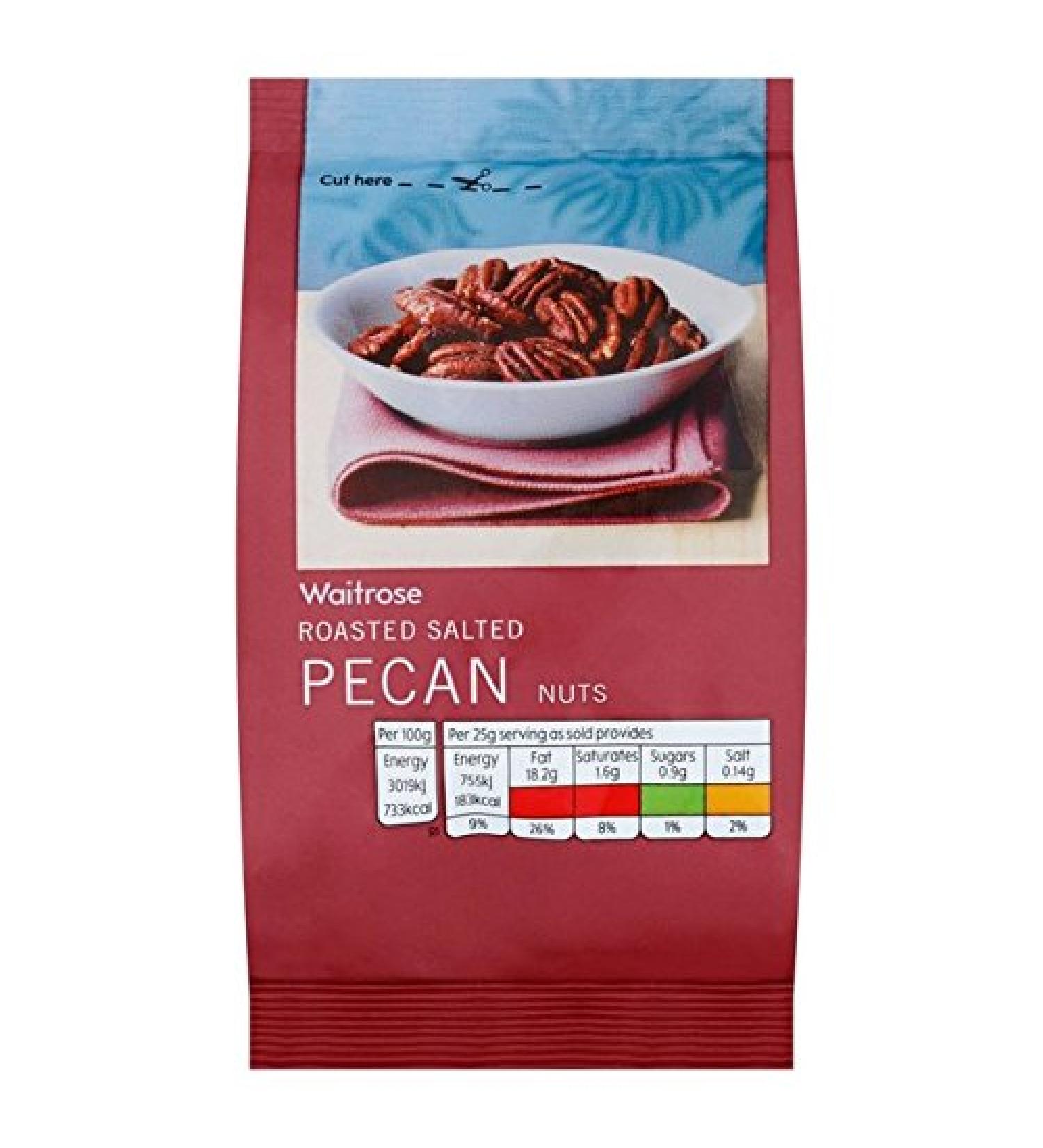 Waitrose salted roasted pecans 100g