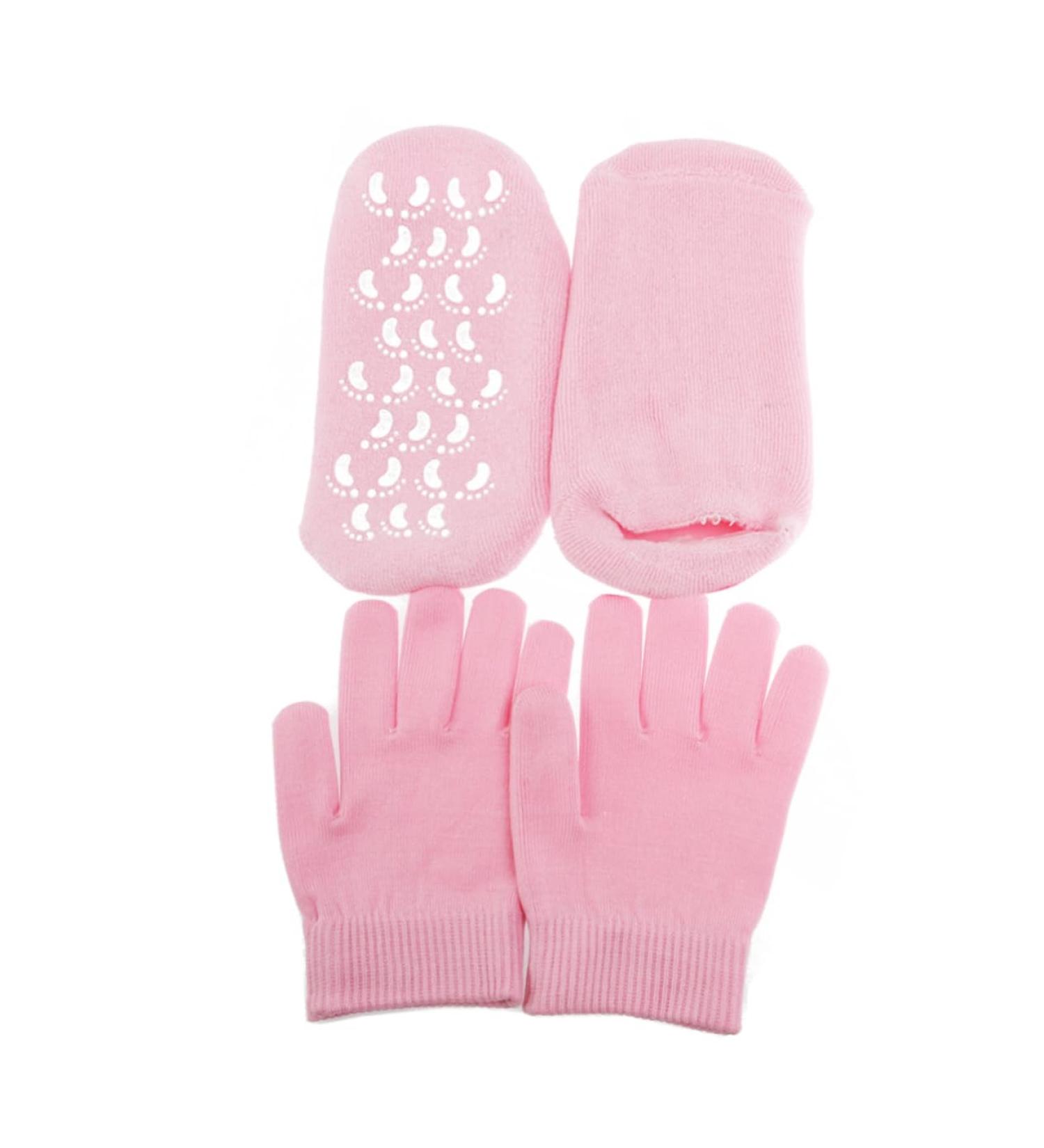 Mikinona Gel Gloves for Dry Hands Women Socks Lining Gloves Socks and Gloves Socks for Women Cuticles Gloves Socks Feet Care Socks Dead Skin Socks Gloves Soft Women's Spa Moisturizing - Buy Online on GoSupps.com