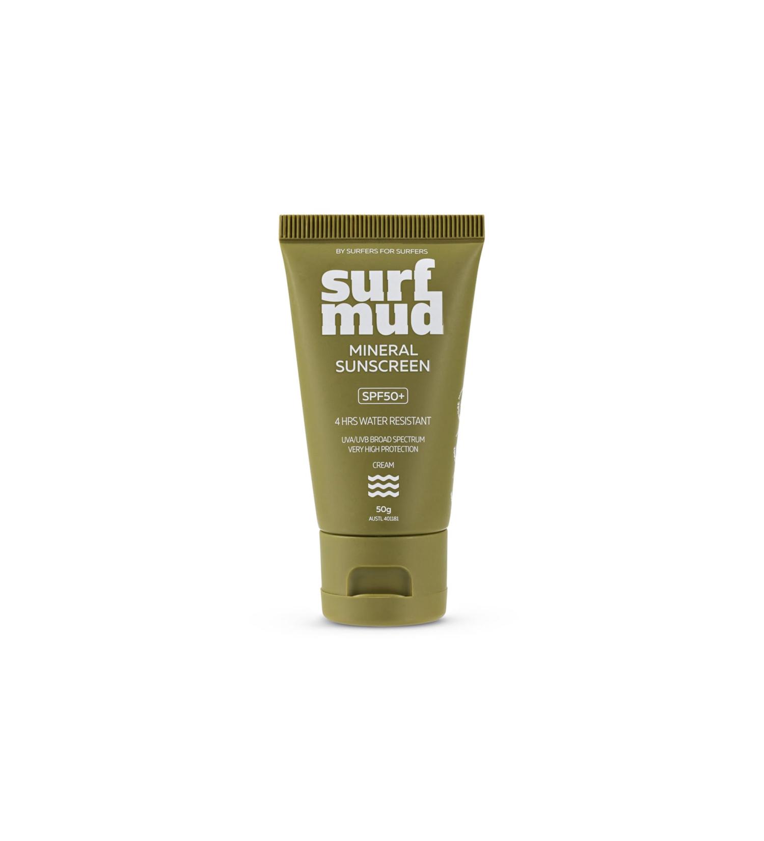 Buy Mineral Sunscreen SPF50+ 50g - SURFMUD Australia | Best UV Protection for All Skin Types - Buy Online on GoSupps.com