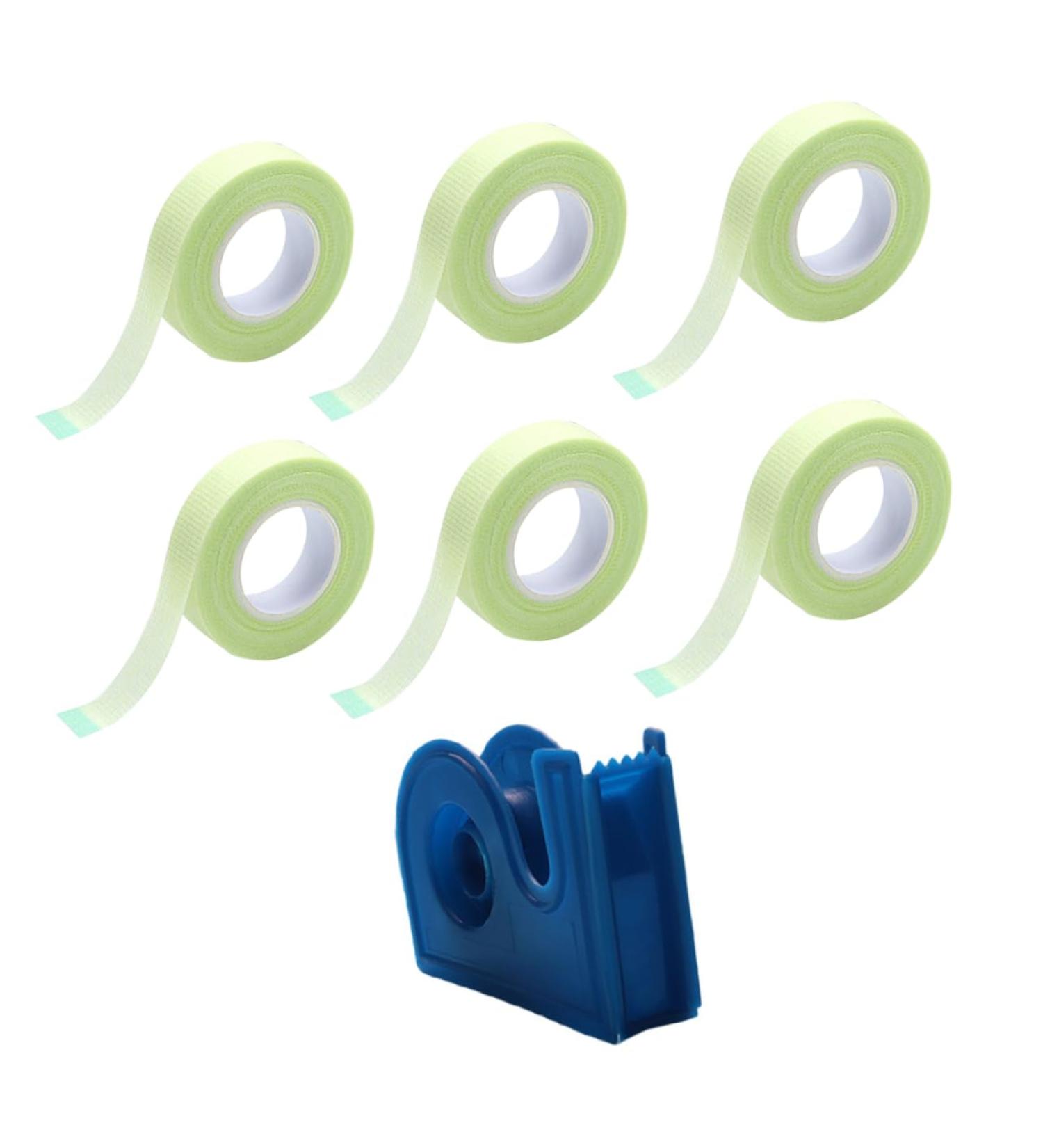 Housoutil Grafting Eyelash Tape - Best Adhesive & Non-Woven Fabric for Eyelash Extensions - 6.8x4.5cm Blue with Cutter - Buy Online on GoSupps.com