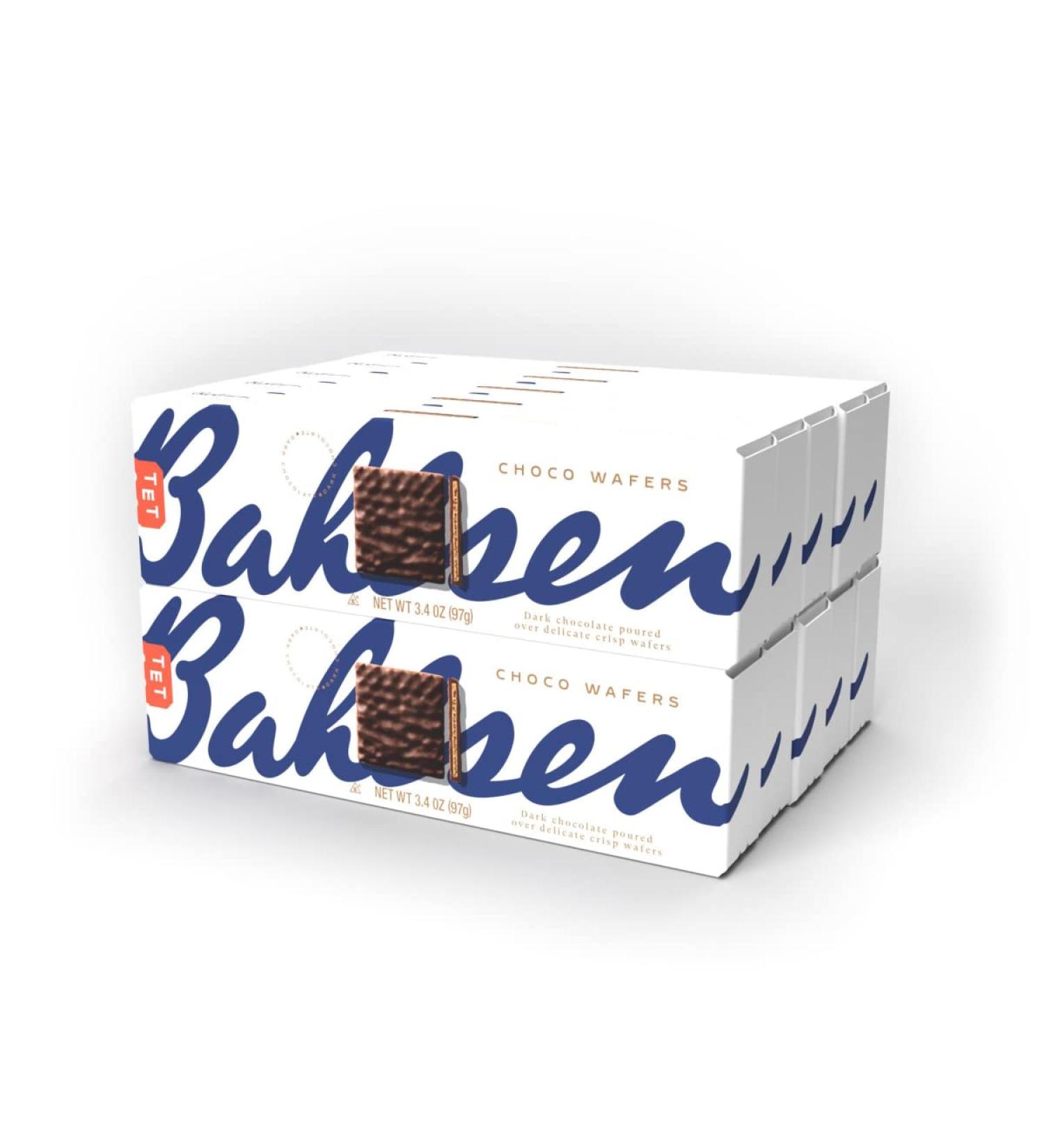 Bahlsen Choco Wafers Dark Chocolate Cookies - 10 Boxes 3.4 oz - European Chocolate Covered Wafers - Buy Online on GoSupps.com
