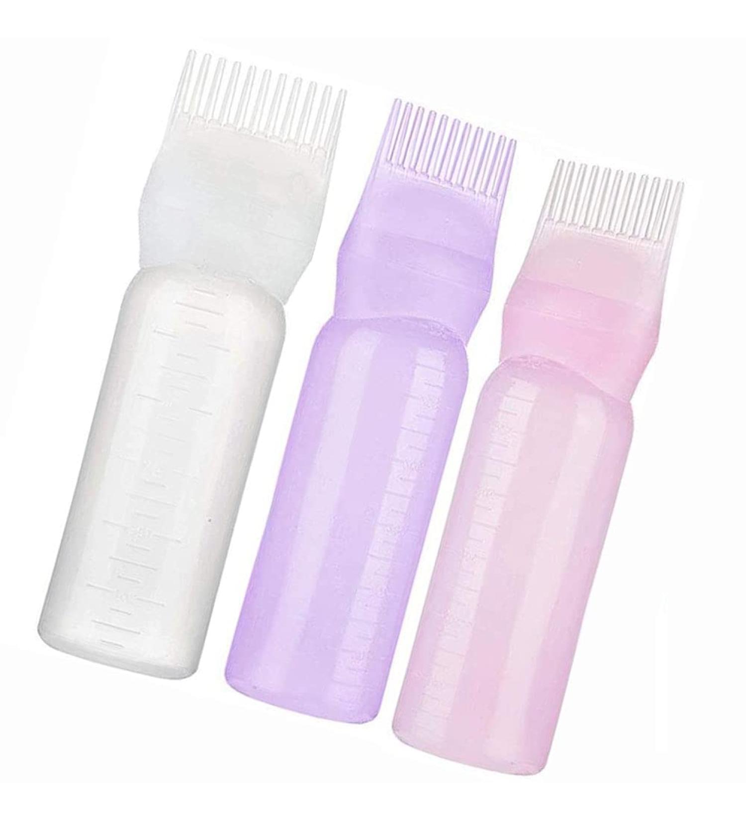 POFET Comb Applicator Bottle | Graduated Scale for Hair Dye & Scalp Treatment | Essential Tool for Perfect Application - Buy Online on GoSupps.com