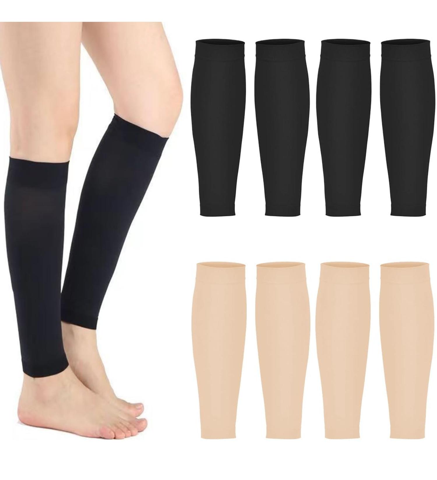 Ggufay 4 Pairs Compression Stockings for Calves - Medical Gradient Compression 20-30 mmHg for Varicose Veins & Edema - Unisex Comfort - Buy Online on GoSupps.com
