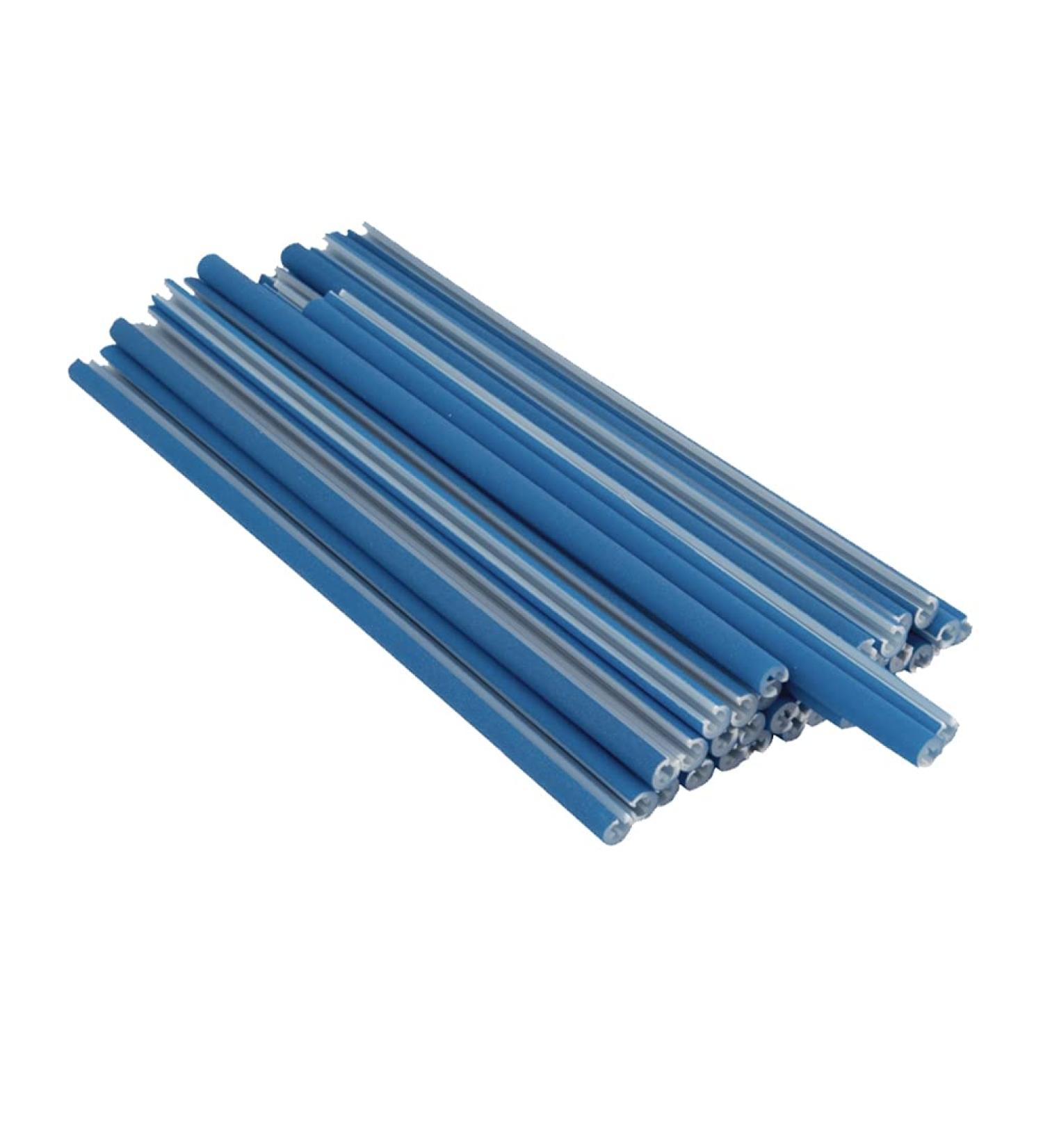 Black Ops Bike Wheel Rim Spoke Skin Wrap Covers 36 Pieces (Blue, Reflective)