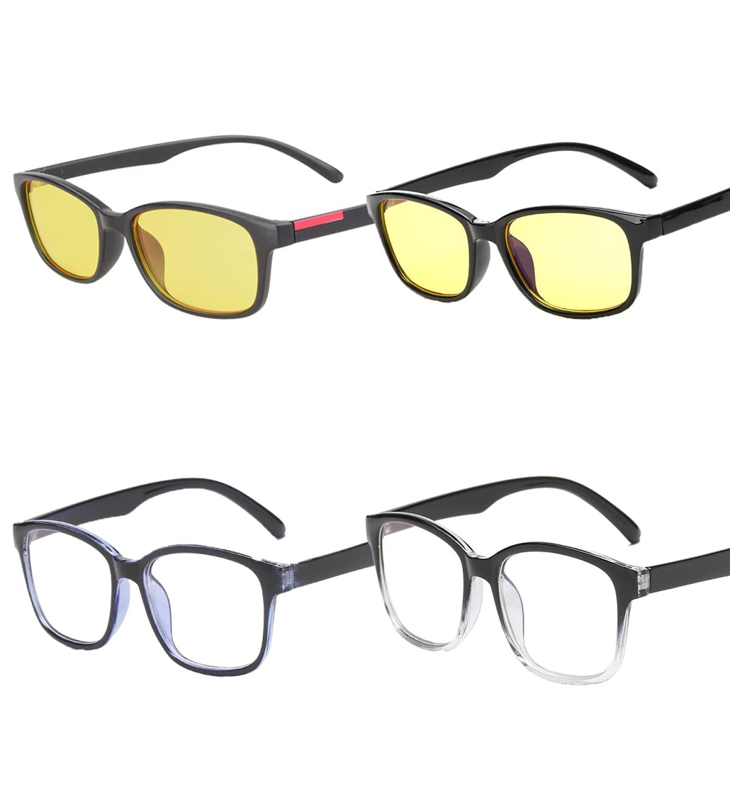Counus 4 Pairs Computer Glasses - Anti-Blue Light UV Protection Anti-Fatigue & Anti-Reflective Gaming Glasses - Buy Online on GoSupps.com