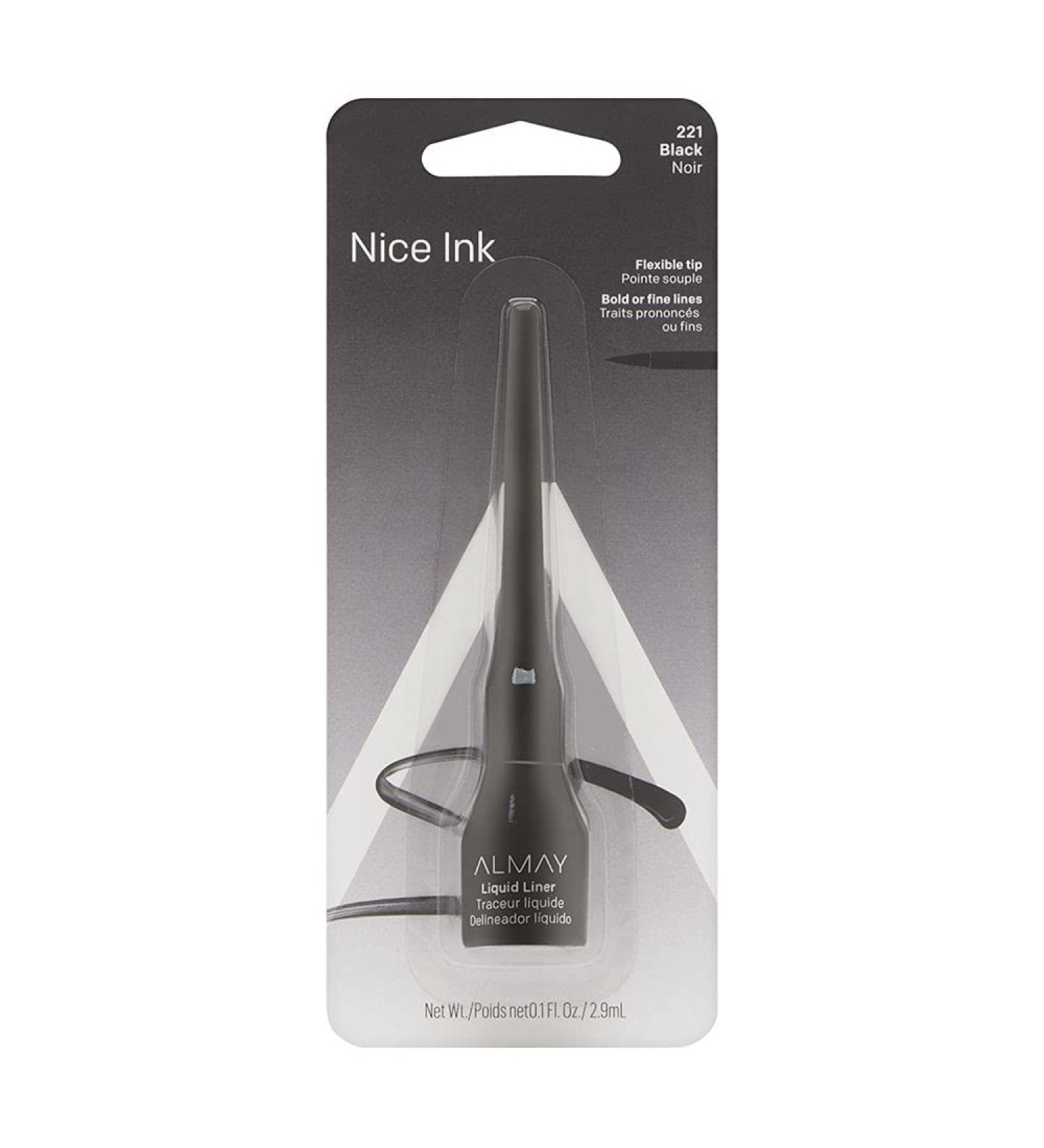 Almay Liquid Eyeliner Black 221 0.1 oz (Pack of 2) 0.1 Fl Oz (Pack of 2)