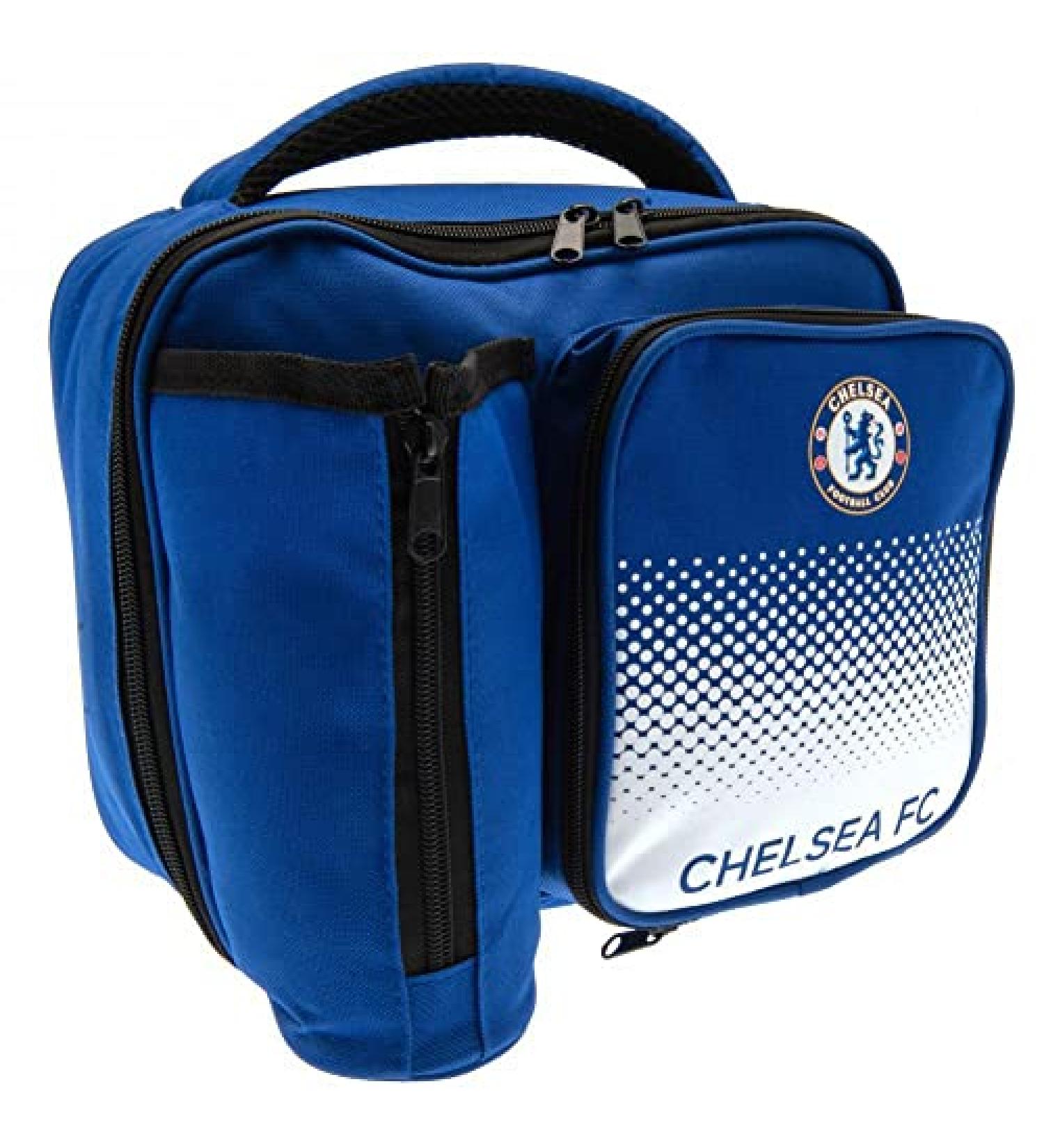 Chelsea FC Insulated Lunch Bag with Bottle Holder - Official EPL Merchandise - Buy Online on GoSupps.com