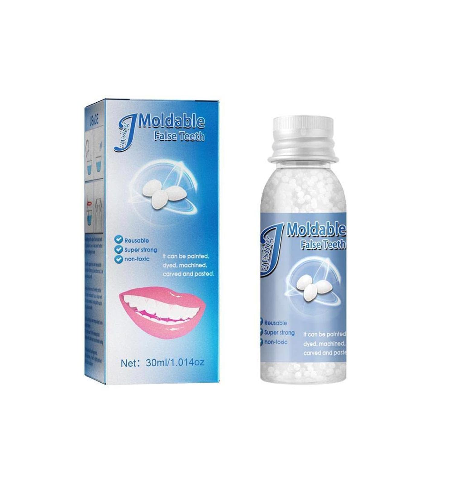 40g Temporary Tooth Repair Kit - Denture Glue for Halloween Cosplay & Film | Instant Tooth Fix - Buy Online on GoSupps.com