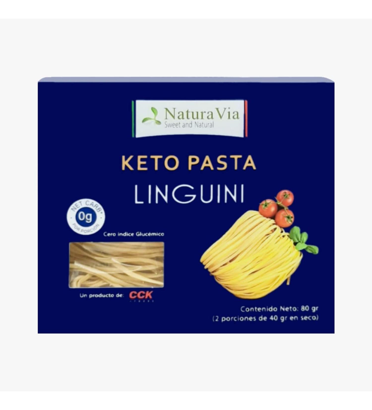 Linguini Pasta Keto - 80g | 2 Servings - 0 Net Carbs | Gluten Free Italian Type - Safe for Diabetics - Buy Online on GoSupps.com