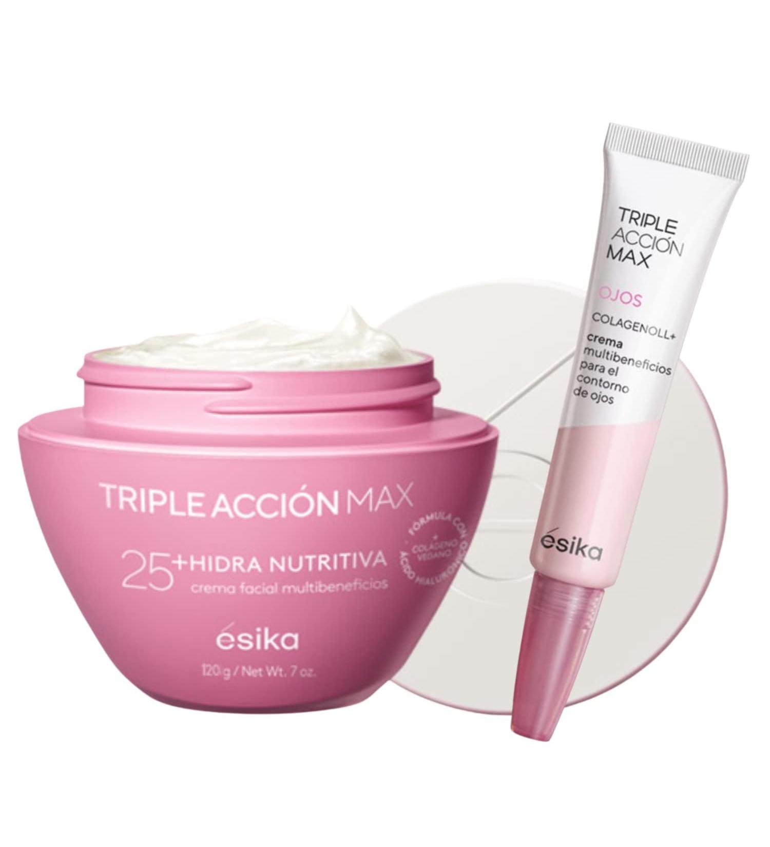 Esika Triple Acci n Max Bundle Multibenefits Face Cream 25+ and Triple Accion Max Eyes Cream - Buy Online on GoSupps.com