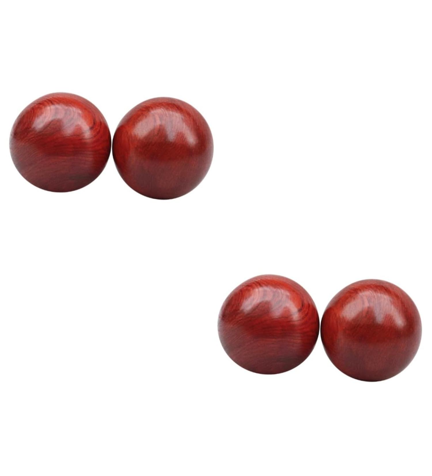 Buy Healvian 4-Piece Wooden Massage Roller & Baoding Balls Hand & Body Massage for Wrist Muscle Relief - Buy Online on GoSupps.com