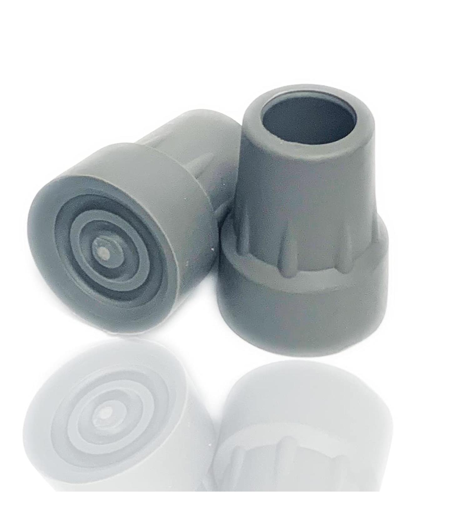 Crutch Tips Replacement 7/8 Inch Gray - 2 Pack for Medical Drive Canes - Buy Online on GoSupps.com