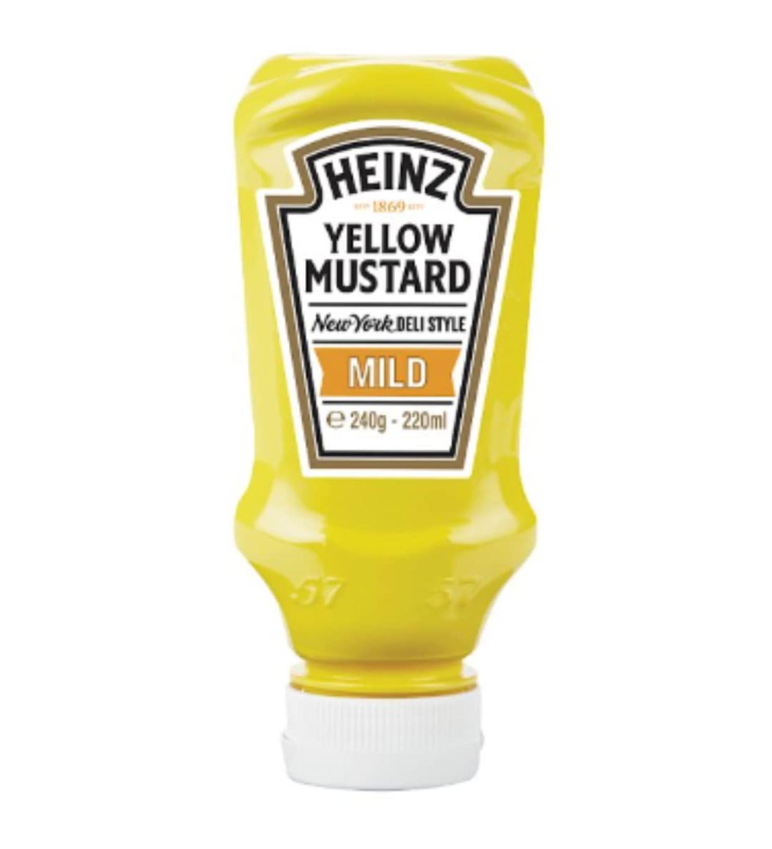 Heinz Mild Yellow Mustard 240g x 8